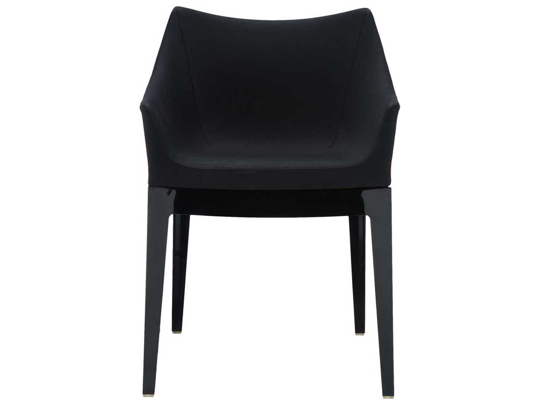 Kartell Madame Emilio Pucci Black Upholstered Arm Dining Chair