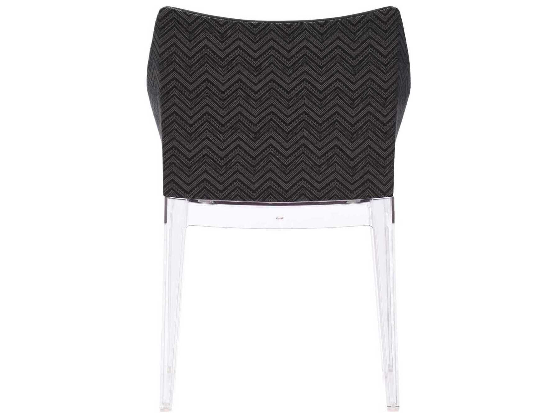 Kartell Madame Clear Upholstered Arm Dining Chair