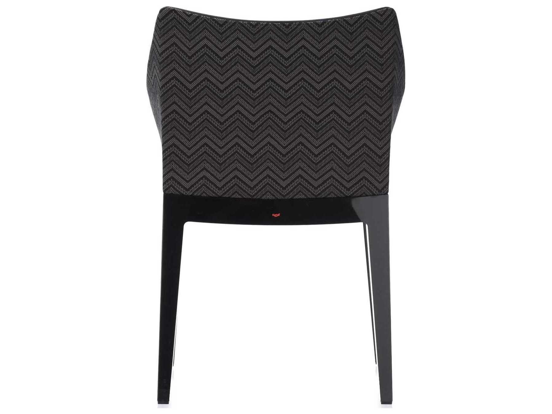 Kartell Madame Black Upholstered Arm Dining Chair