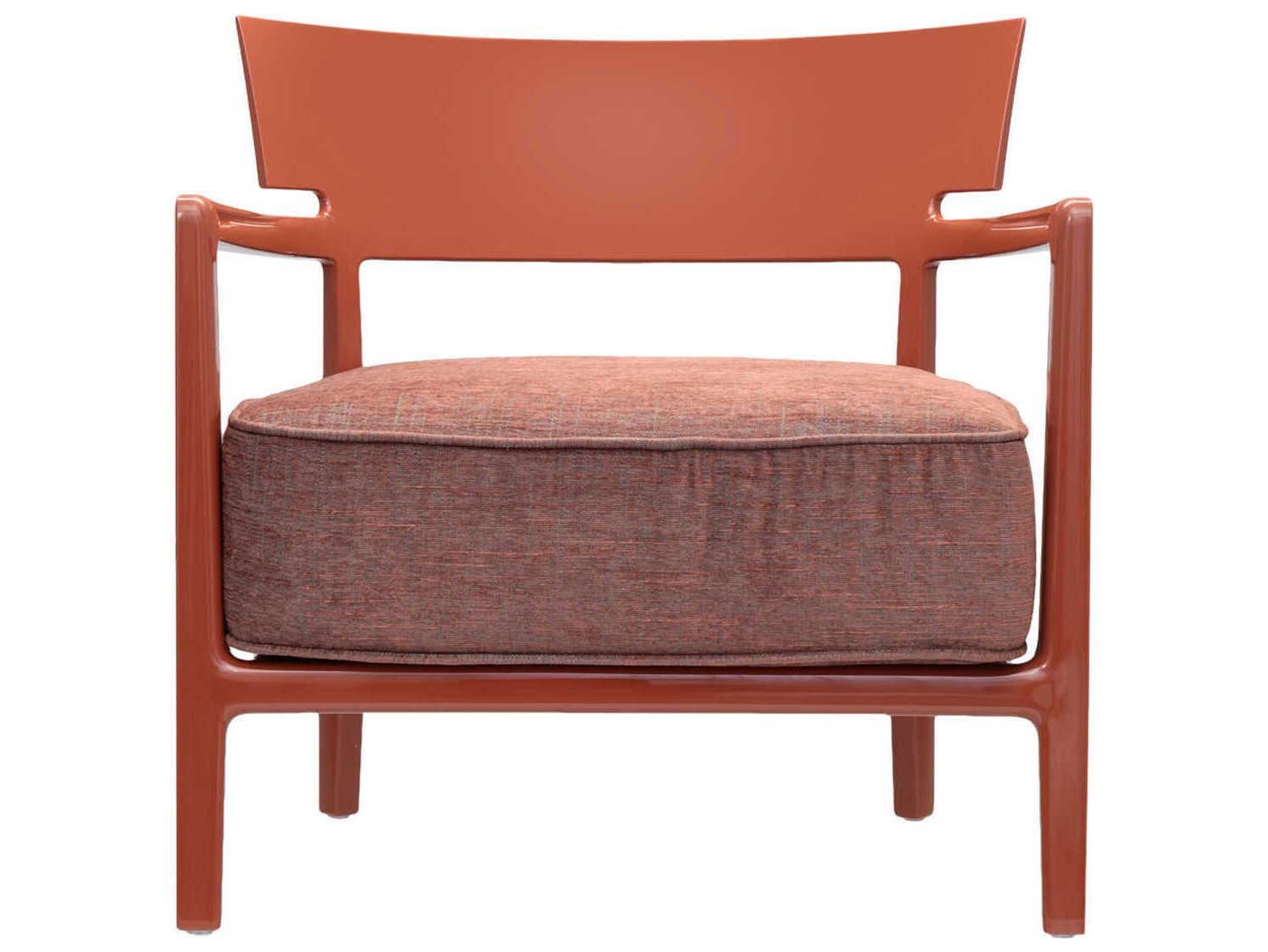Kartell Cara Orange Fabric Accent Chair