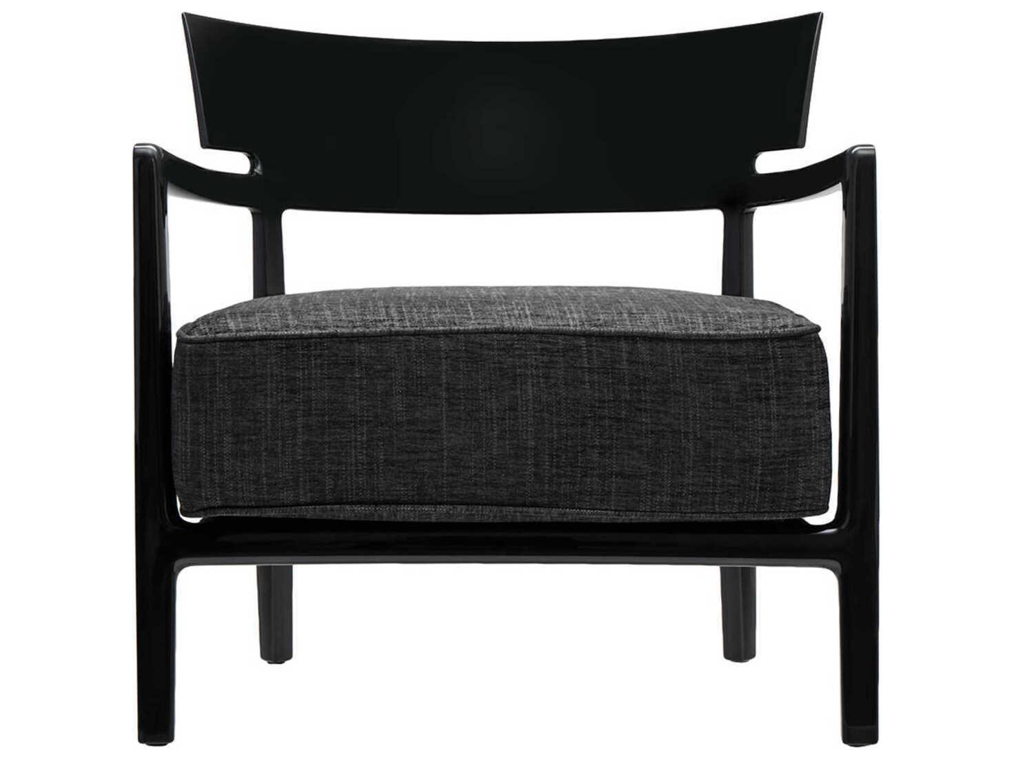 Kartell Cara Black Fabric Accent Chair