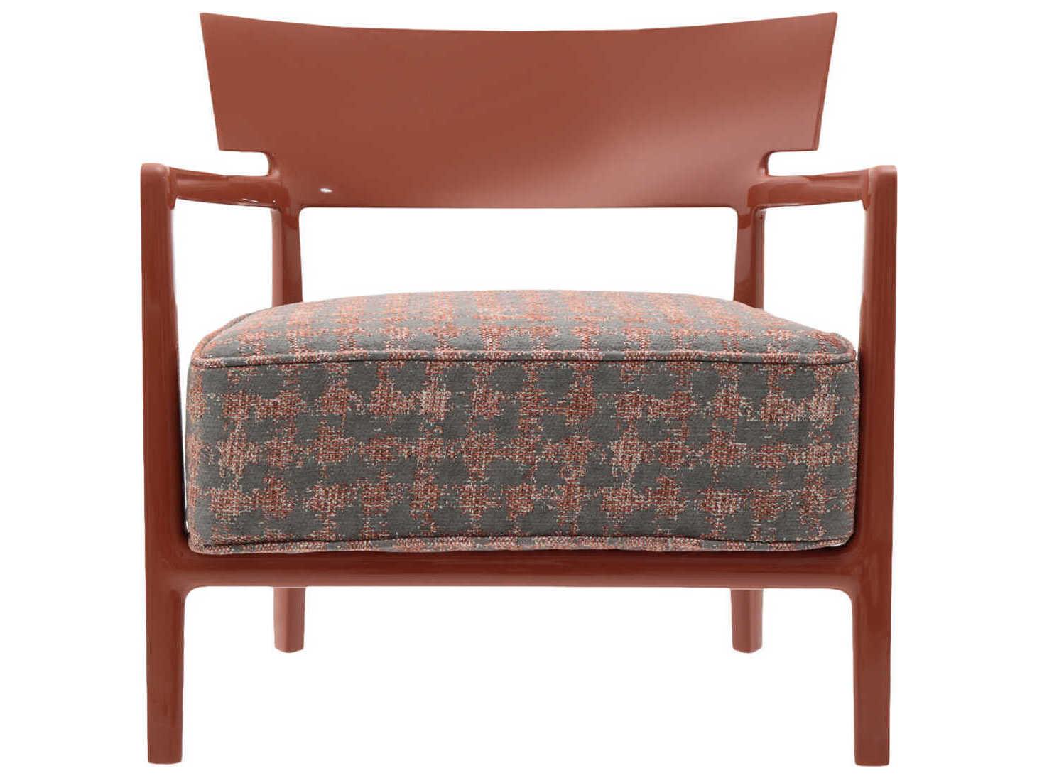 Kartell Cara Orange Fabric Accent Chair