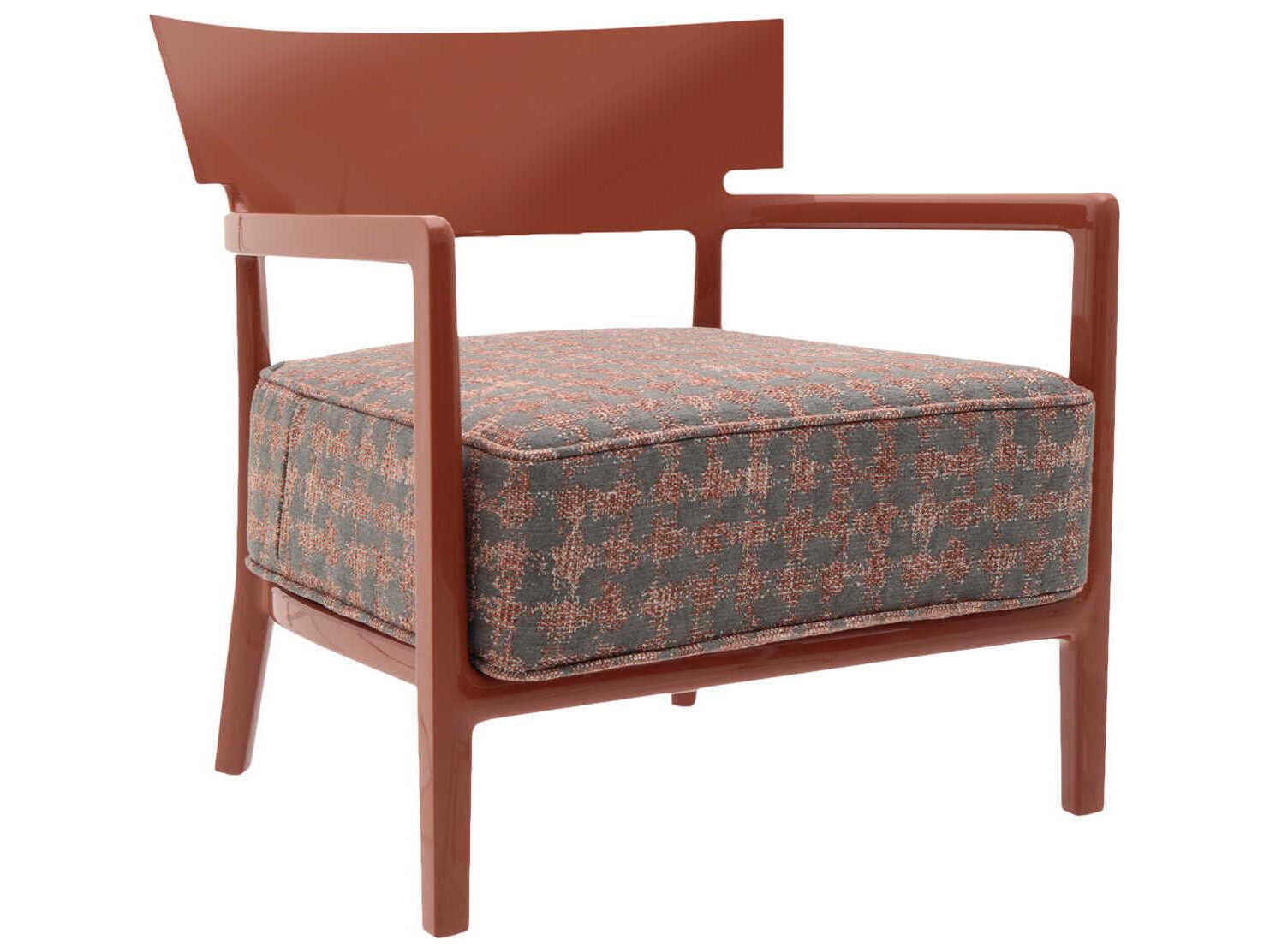 Kartell Cara Orange Fabric Accent Chair