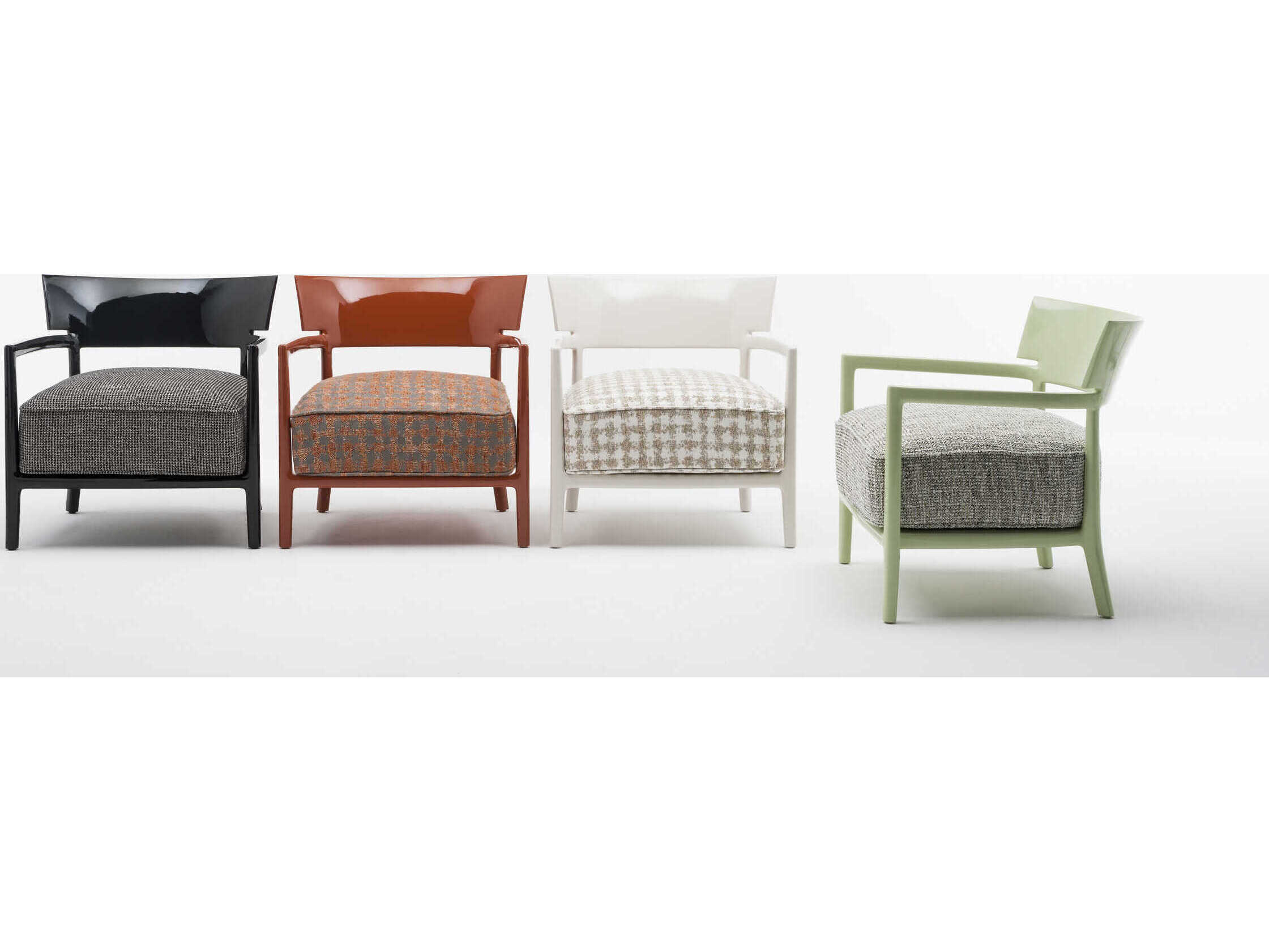 Kartell Cara Black Fabric Accent Chair