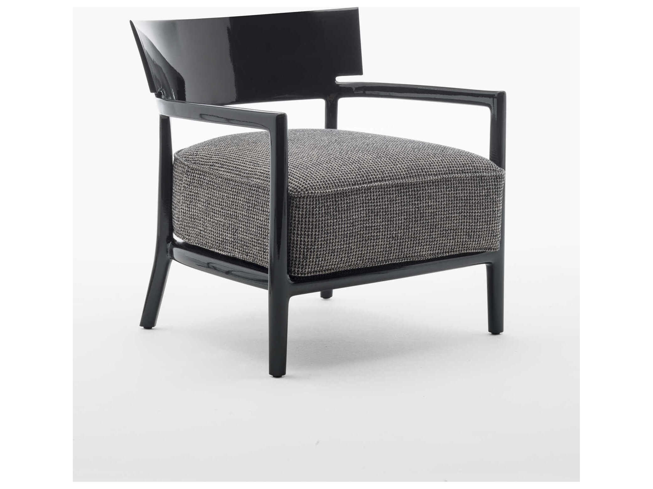 Kartell Cara Black Fabric Accent Chair