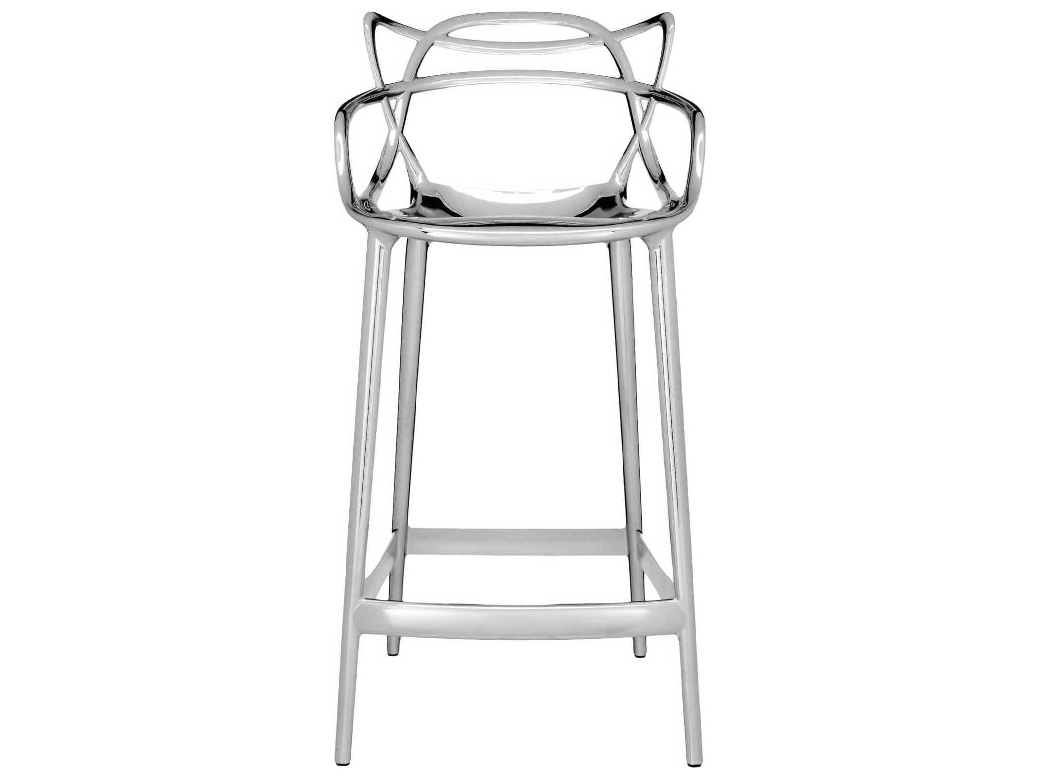 Kartell Masters Metallic Chrome Counter Stool