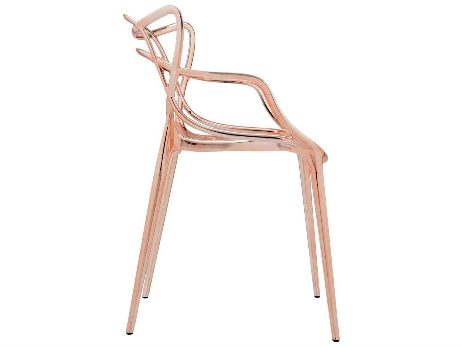 Kartell Masters Brown Arm Dining Chair  (Sold in 2)