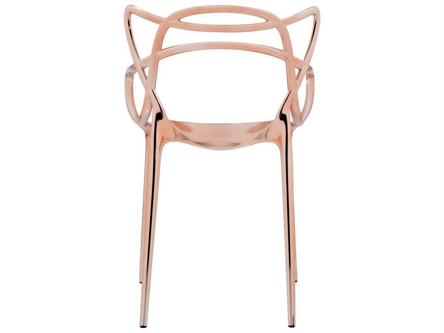 Kartell Masters Brown Arm Dining Chair  (Sold in 2)