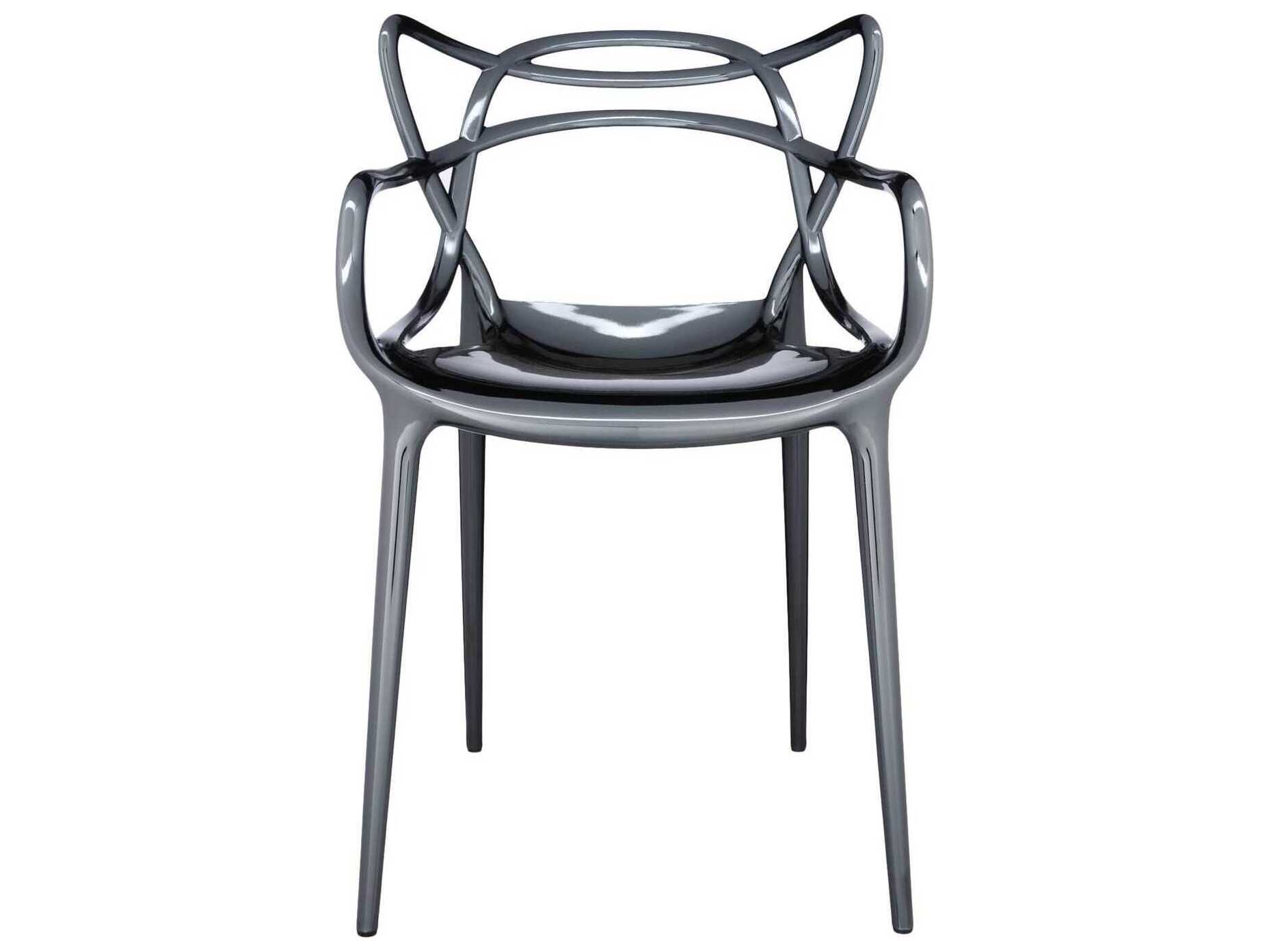 Kartell Masters Silver Arm Dining Chair  (Sold in 2)