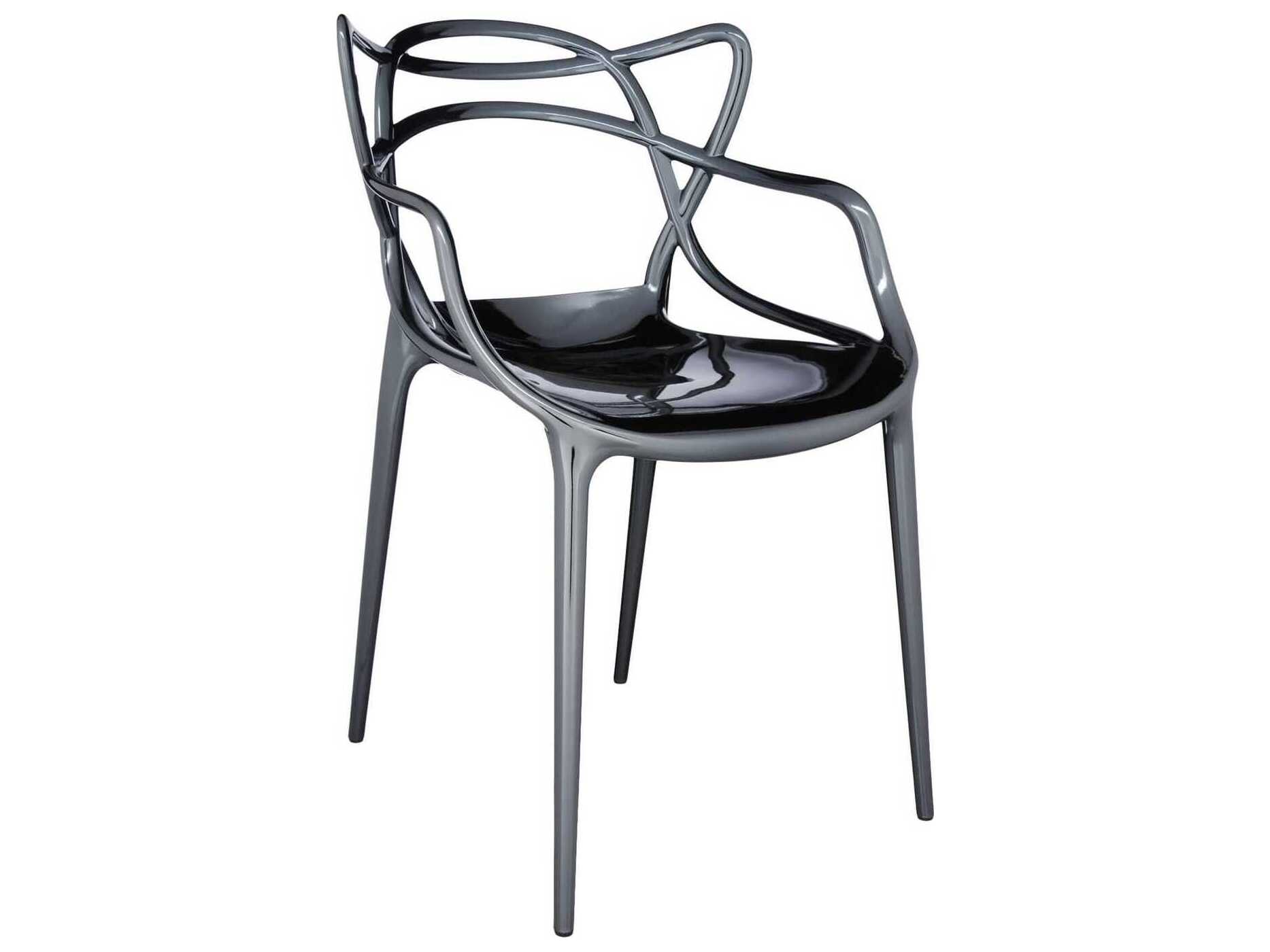 Kartell Masters Silver Arm Dining Chair  (Sold in 2)