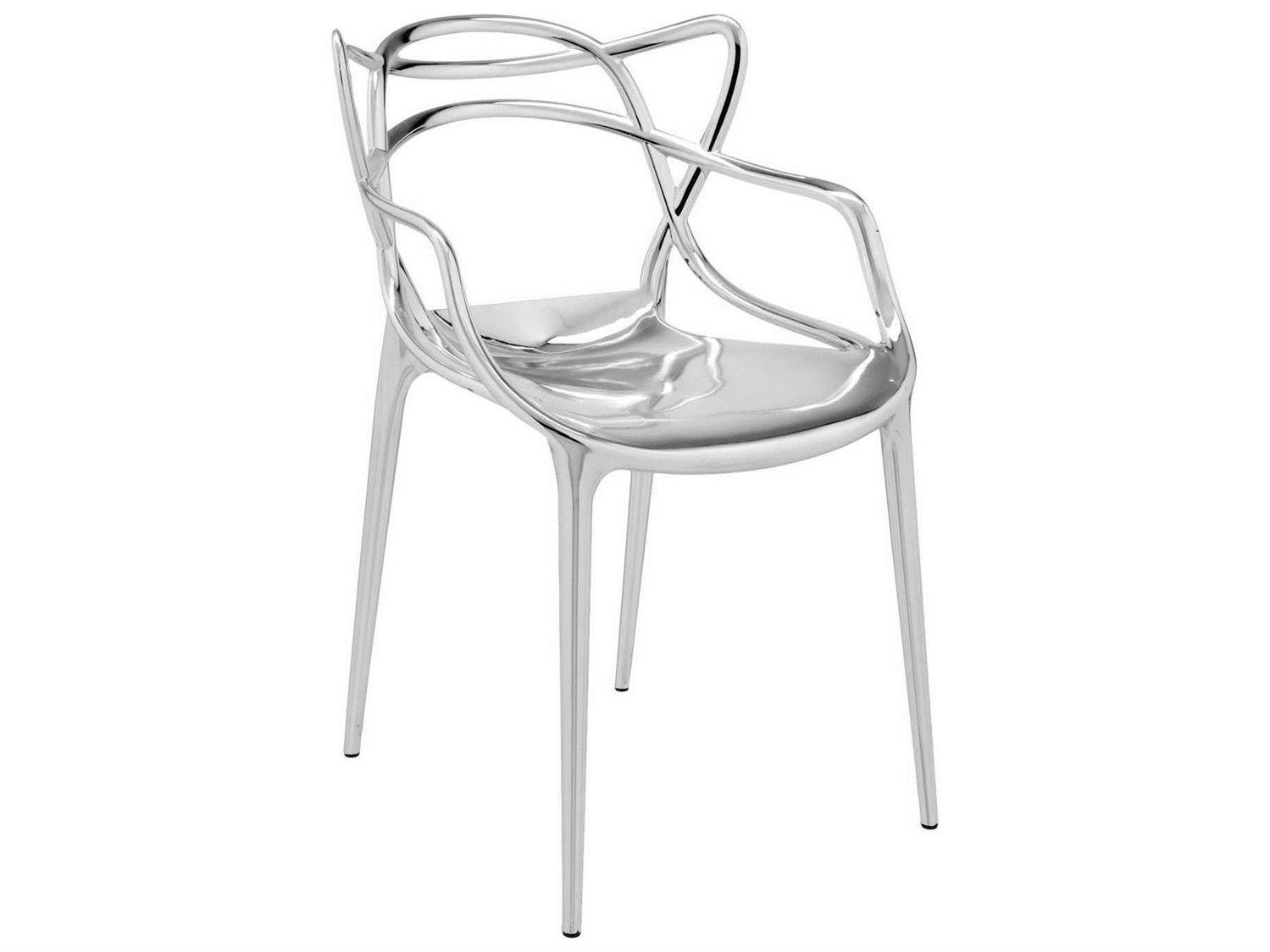 Kartell Masters Gray Arm Dining Chair  (Sold in 2)