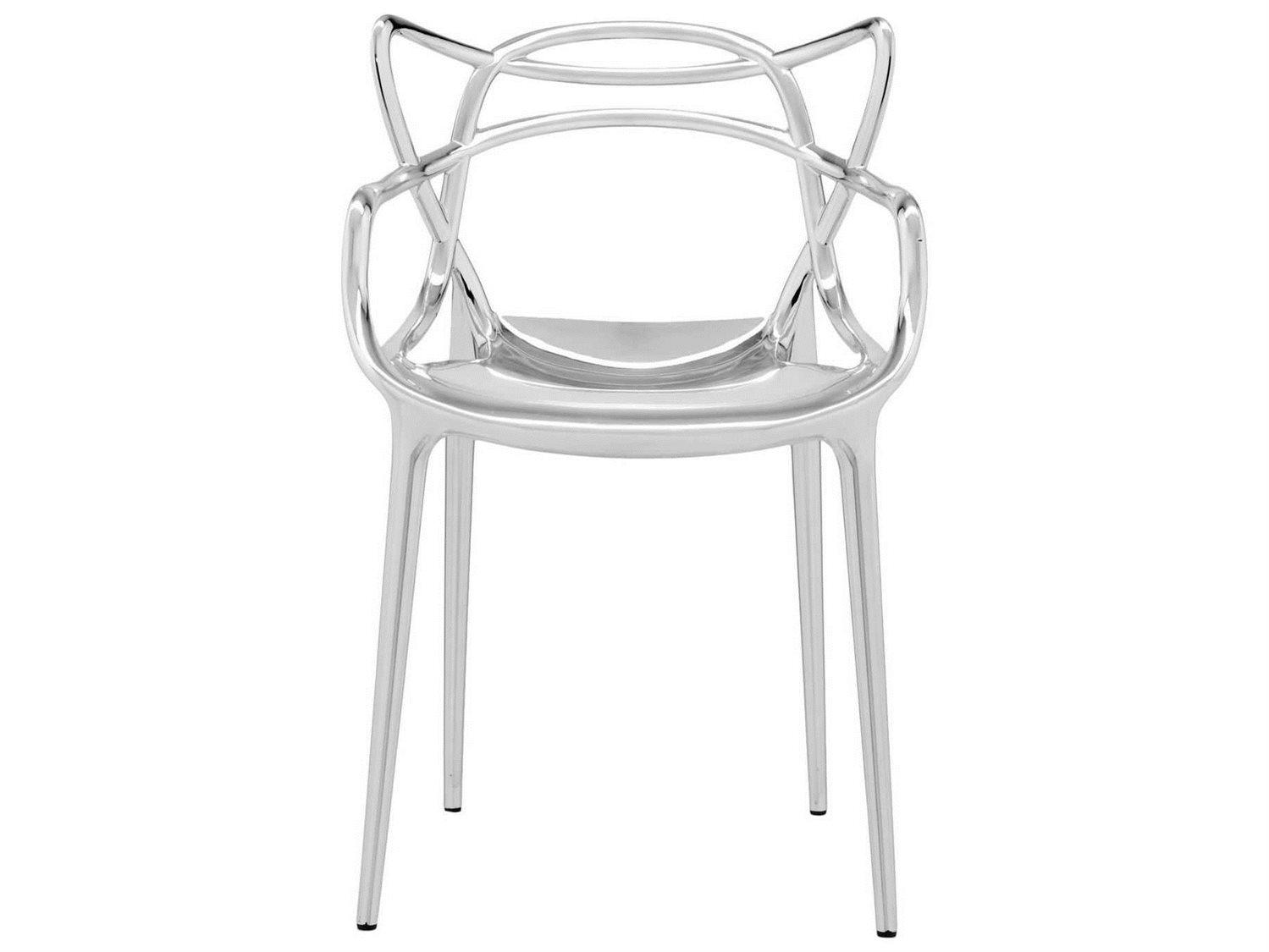 Kartell Masters Gray Arm Dining Chair  (Sold in 2)