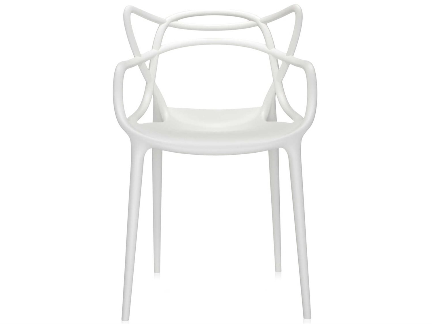 Kartell Masters White Arm Dining Chair  (Sold in 2)