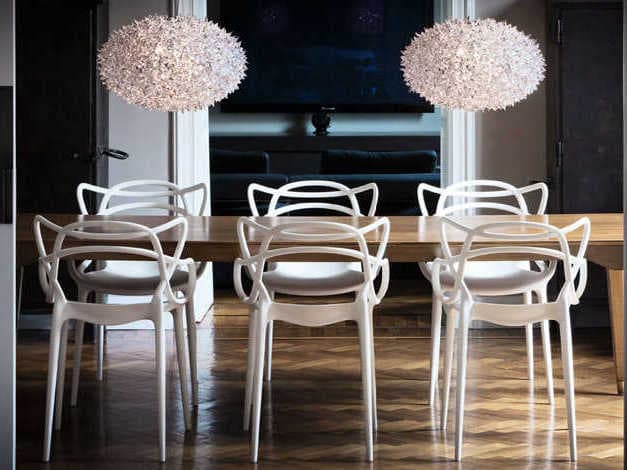 Kartell Masters White Arm Dining Chair  (Sold in 2)