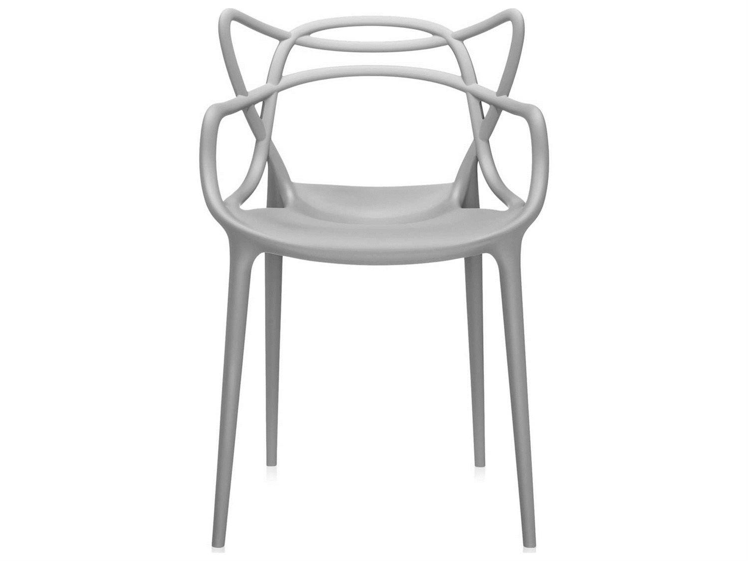 Kartell Masters Gray Arm Dining Chair  (Sold in 2)