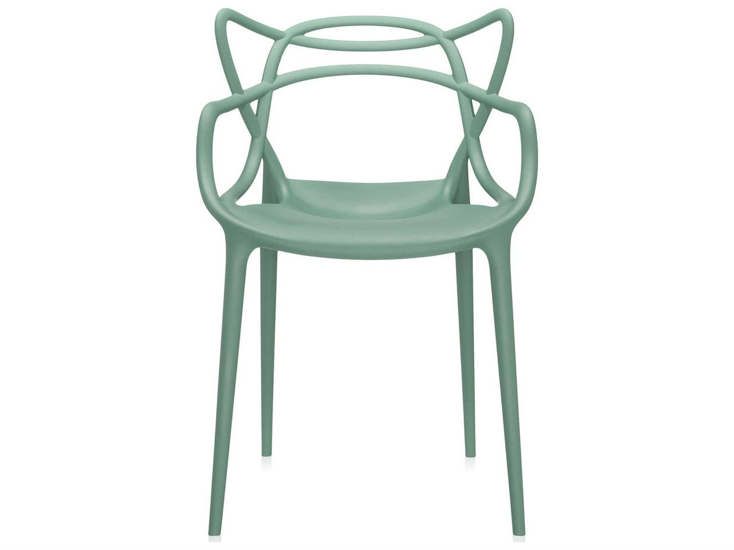 Kartell Masters Green Arm Dining Chair  (Sold in 2)