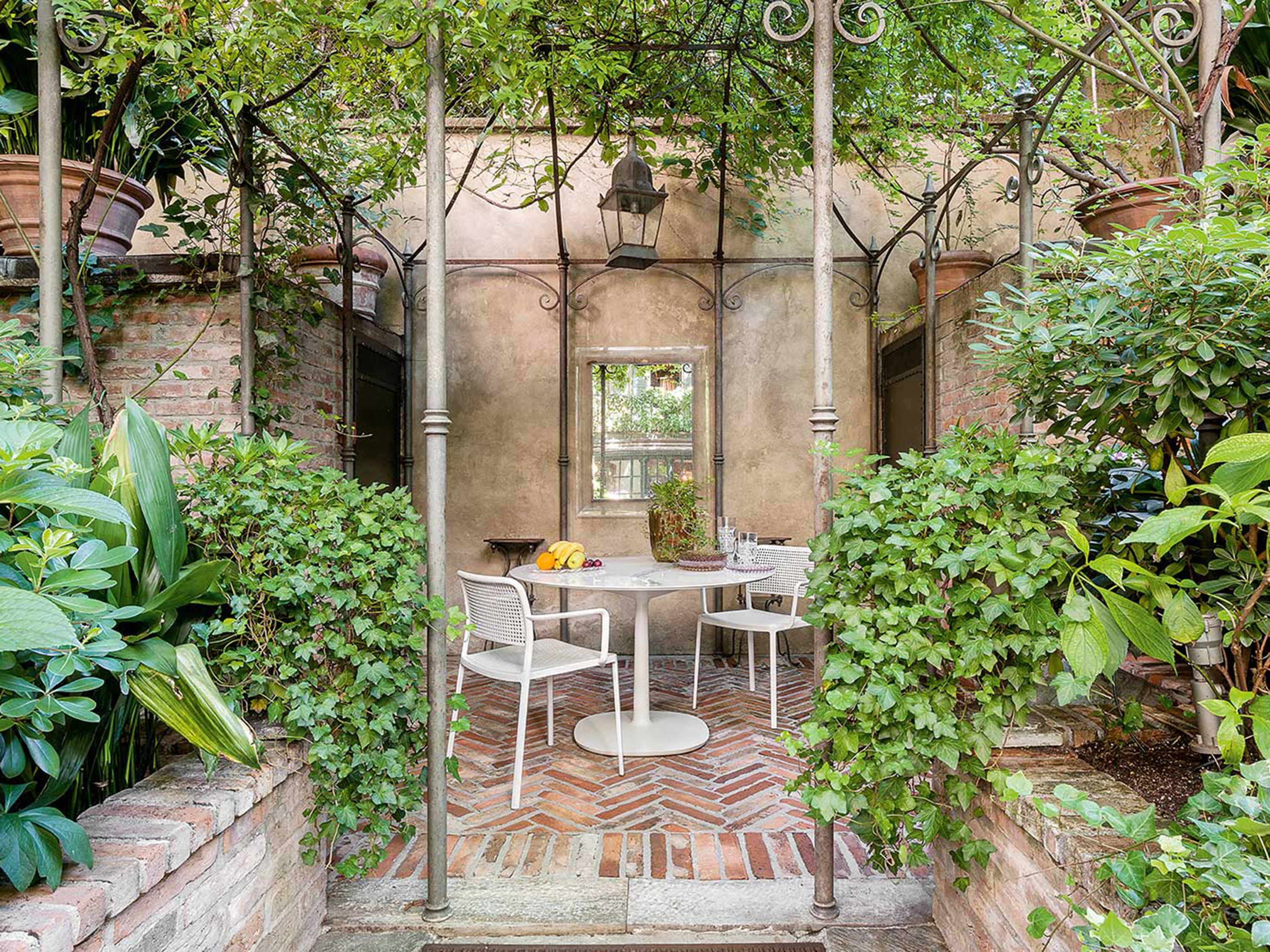 Kartell Audrey White Arm Dining Chair  (Sold in 2)