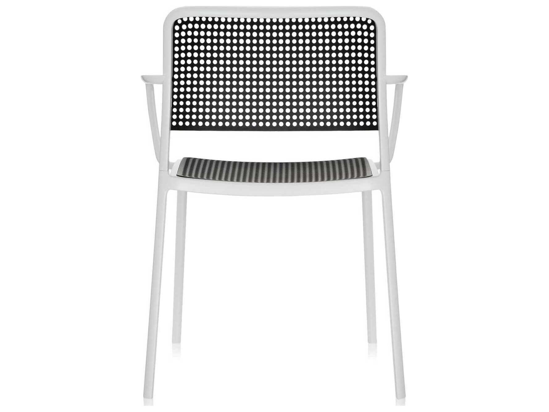 Kartell Audrey Black Arm Dining Chair  (Sold in 2)