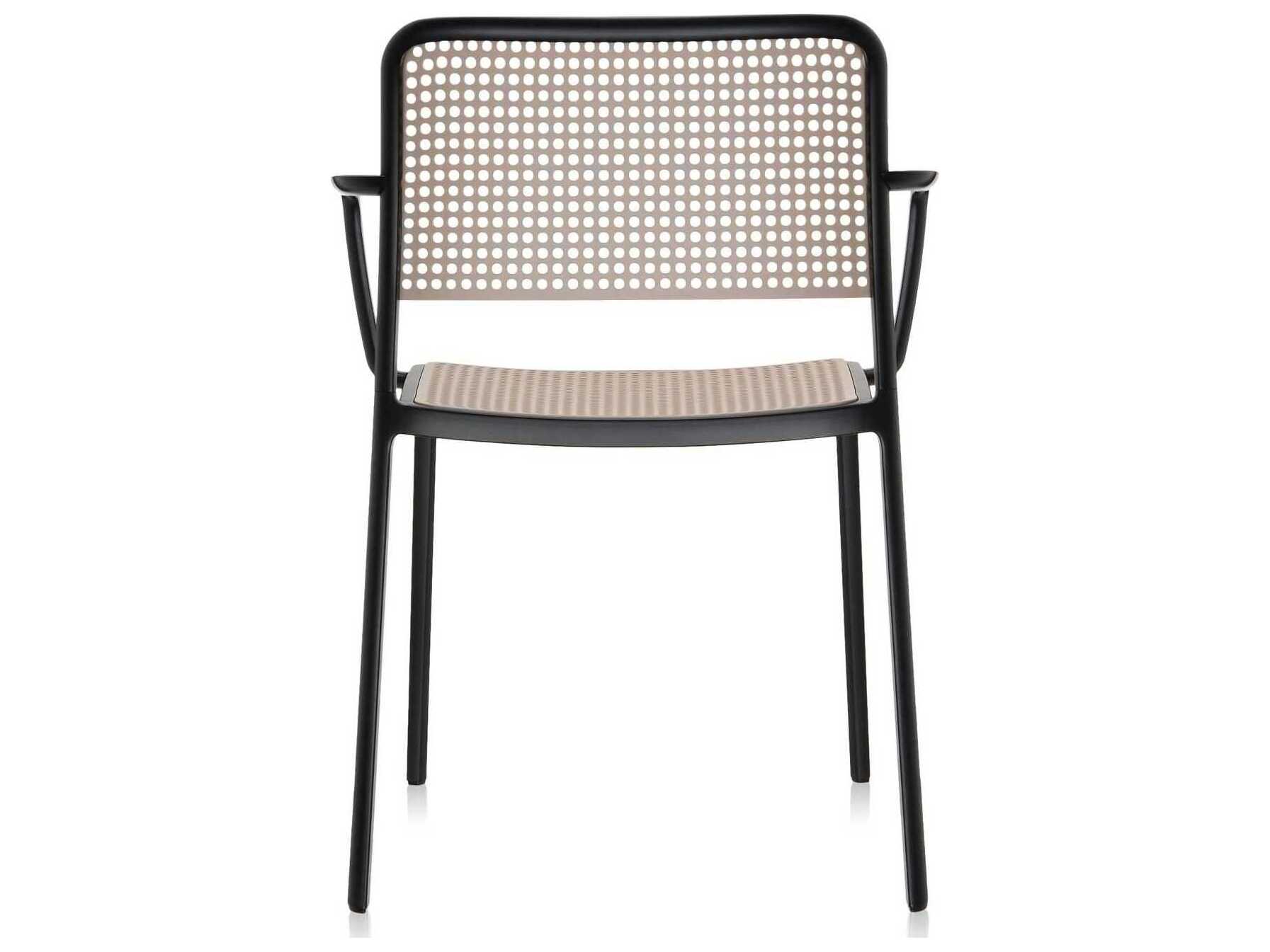 Kartell Audrey Black Arm Dining Chair  (Sold in 2)