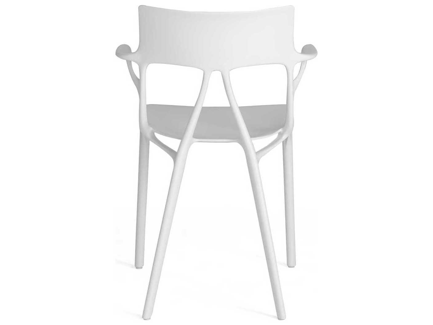 Kartell Ai White Arm Dining Chair  (Sold in 2)