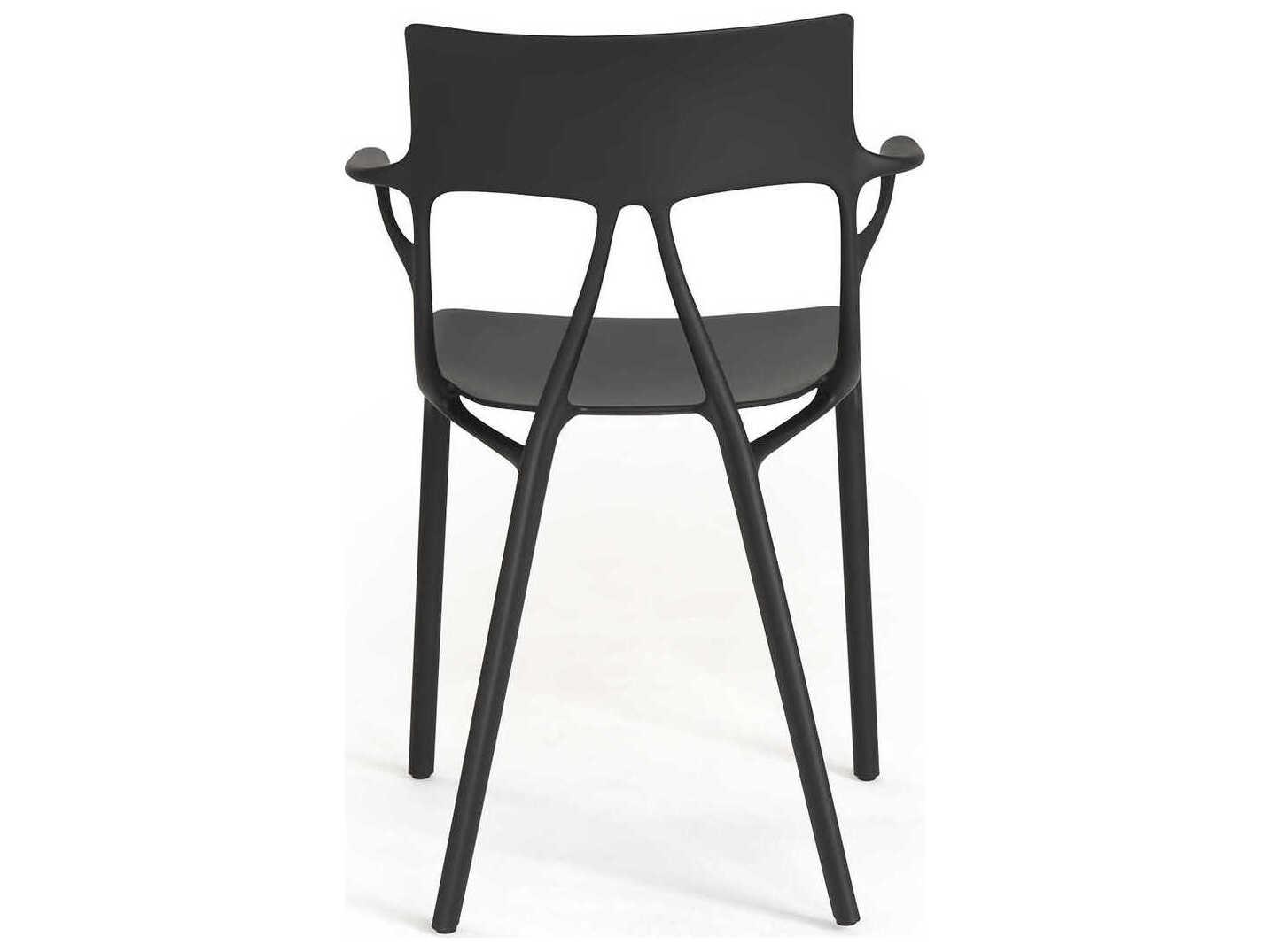 Kartell Ai Black Arm Dining Chair  (Sold in 2)