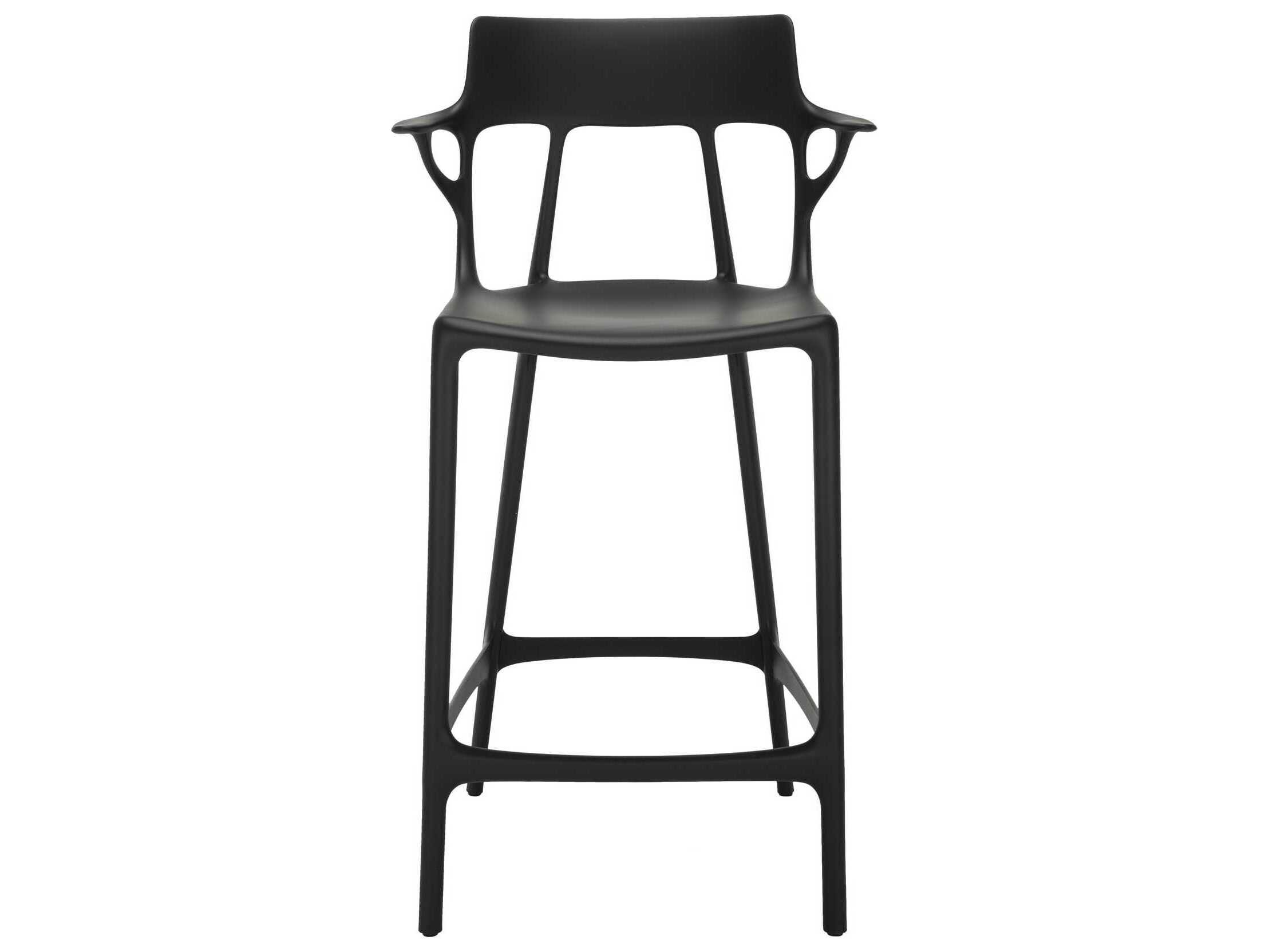 Kartell Ai Recycled Black Counter Stool