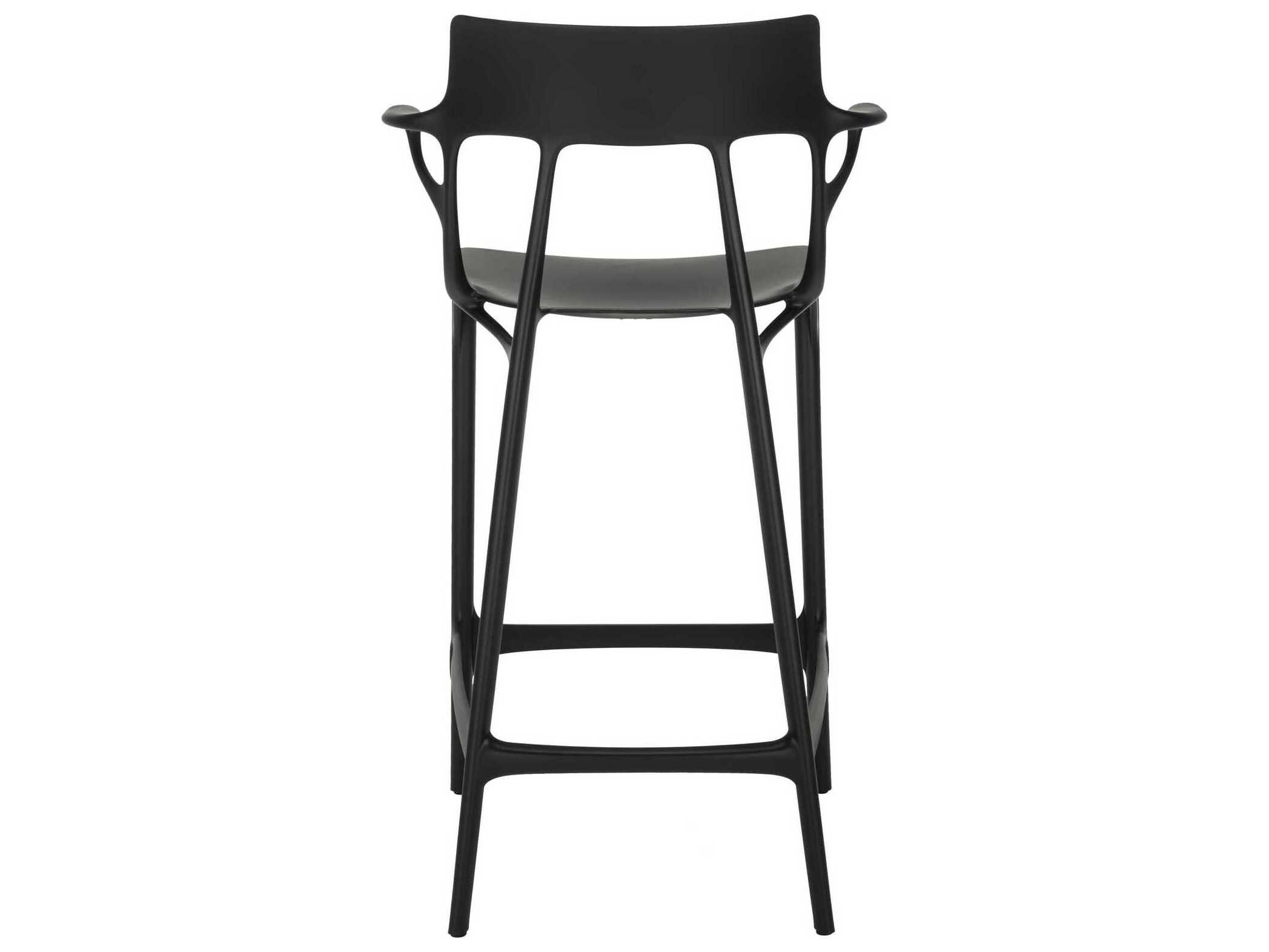 Kartell Ai Recycled Black Counter Stool