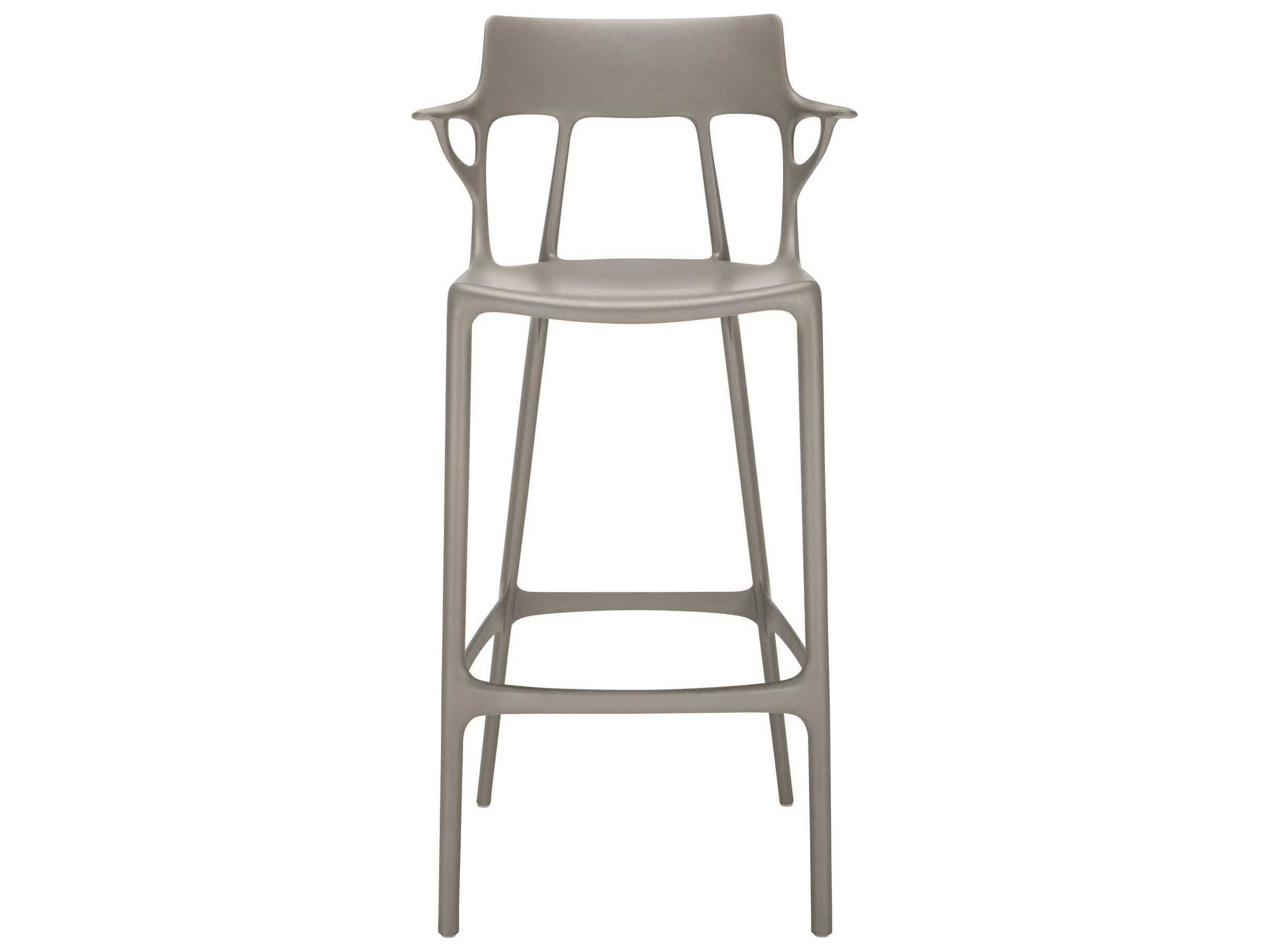 Kartell Ai Recycled Gray Bar Stool