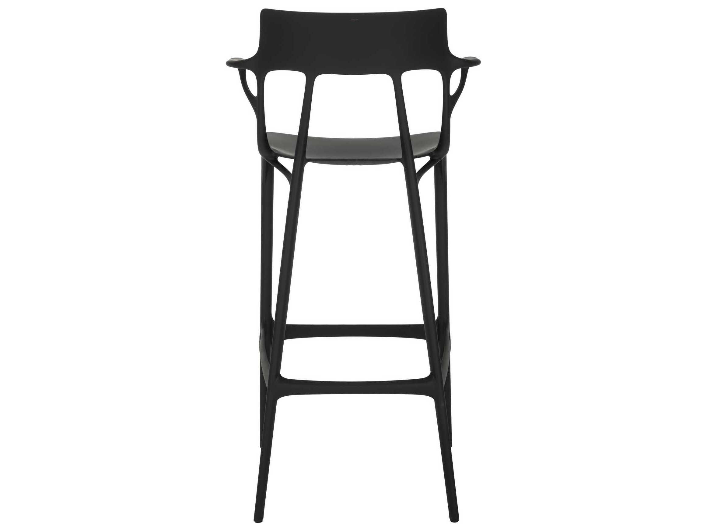 Kartell Ai Recycled Black Bar Stool