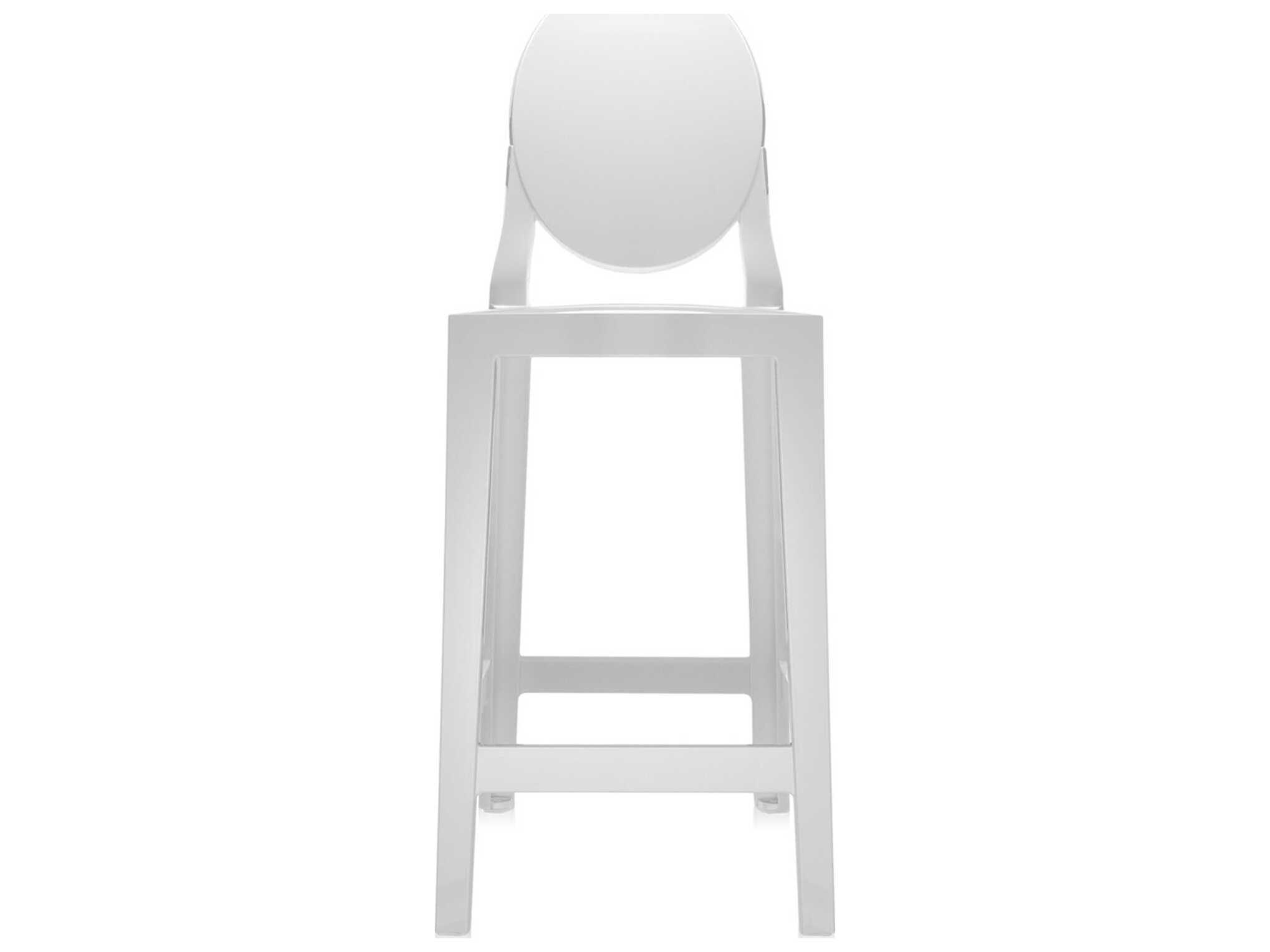 Kartell One More White Counter Stool  (Sold in 2)