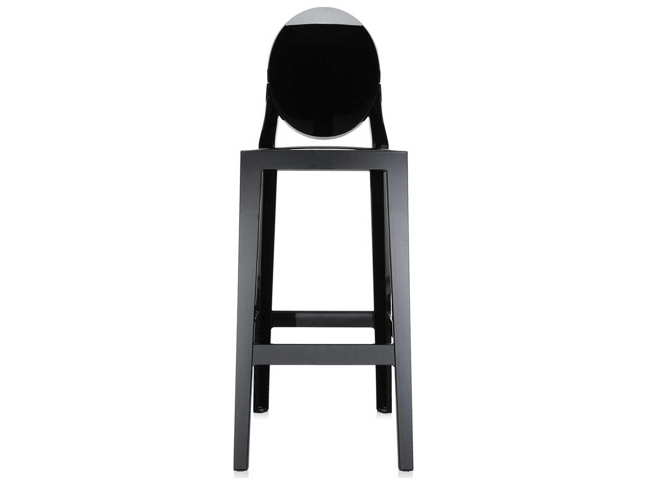 Kartell One More Black Bar Stool  (Sold in 2)