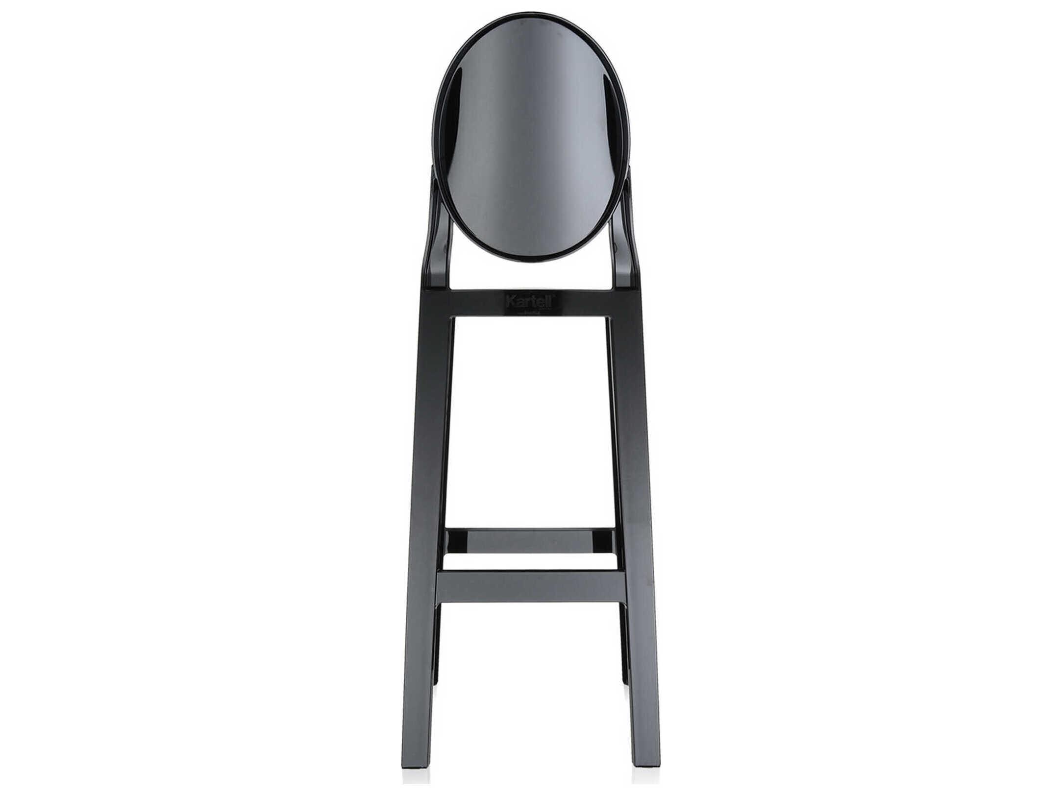 Kartell One More Black Bar Stool  (Sold in 2)