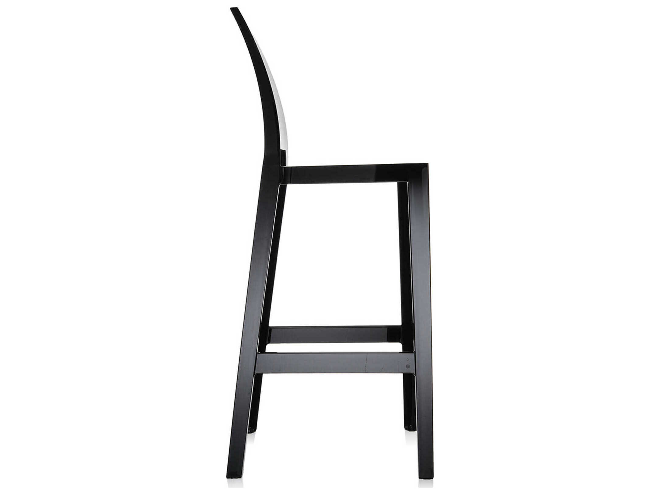 Kartell One More Please Black Bar Stool  (Sold in 2)