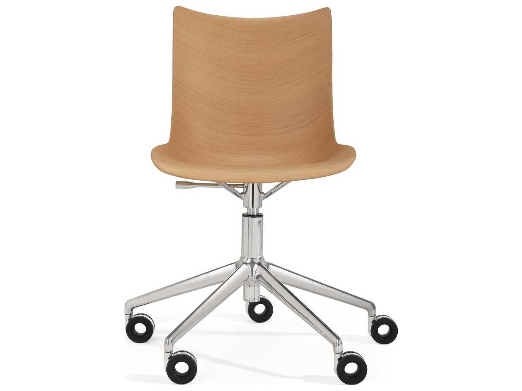 Kartell P-wood Brown Adjustable Computer Office Chair
