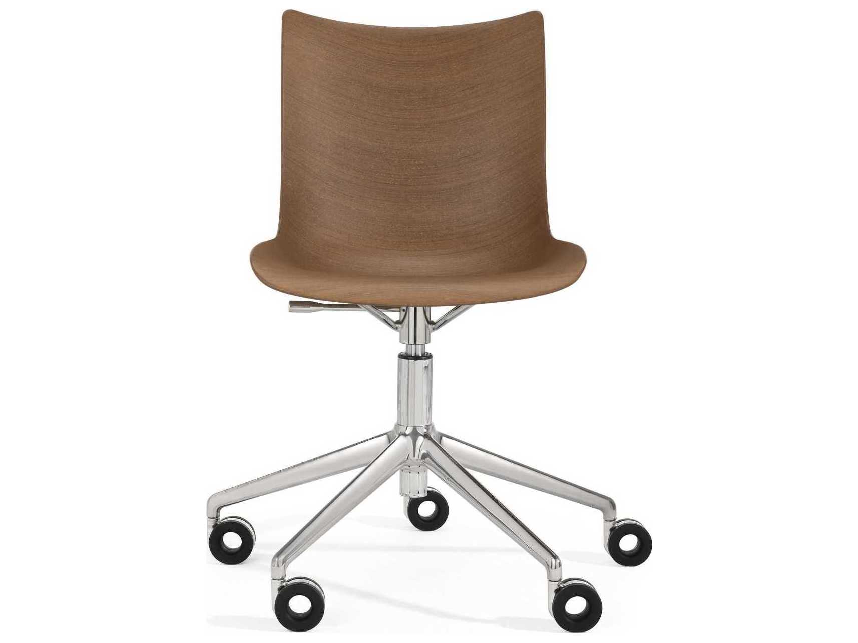 Kartell P-wood Brown Adjustable Computer Office Chair