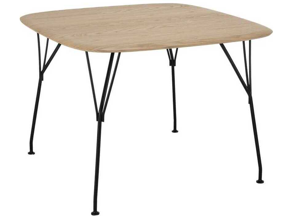Kartell Viscount Of Wood Square Ash Black Dining Table