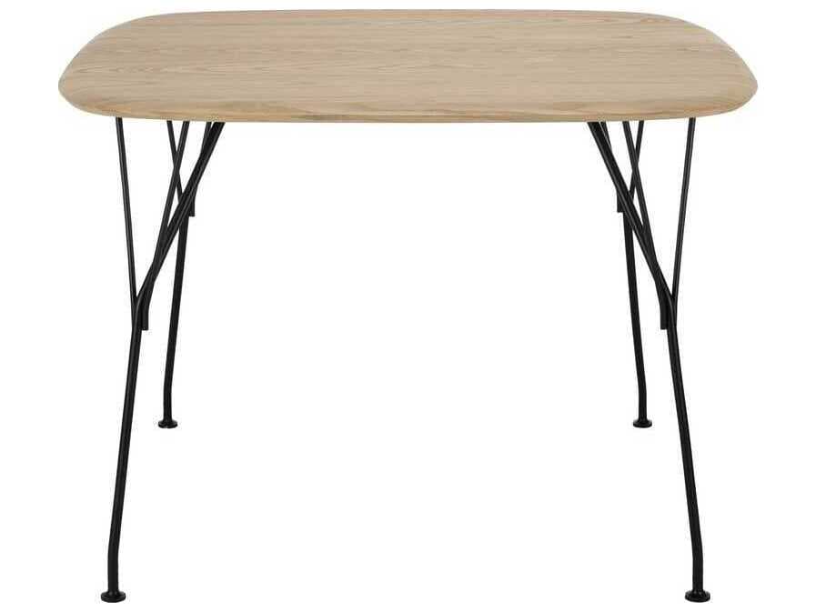 Kartell Viscount Of Wood Square Ash Black Dining Table