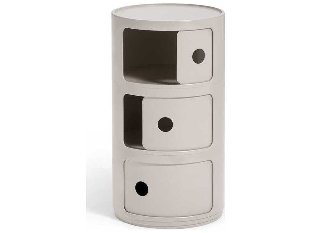 Kartell Componibili Bio Cream File Cabinet
