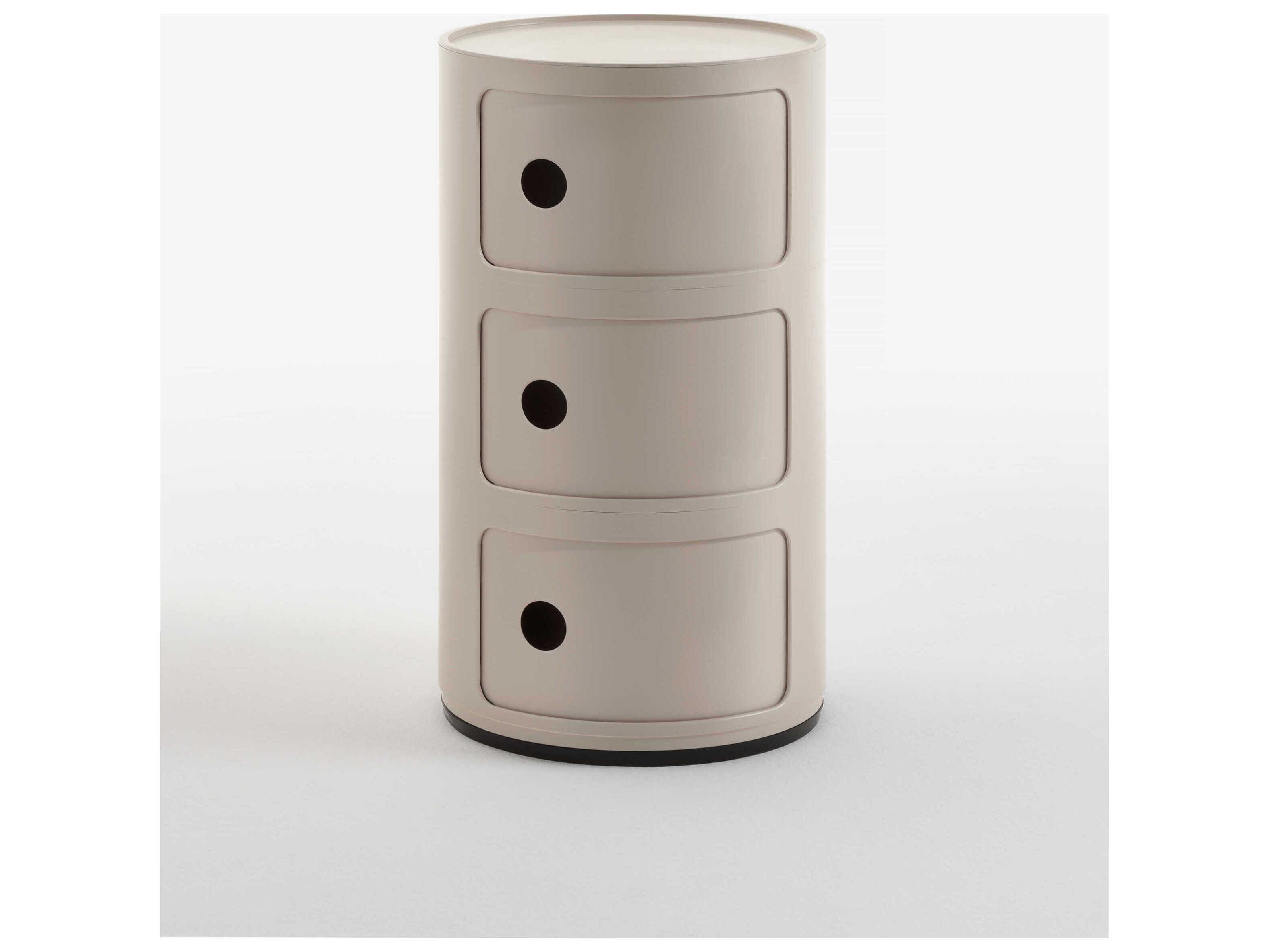 Kartell Componibili Bio Cream File Cabinet