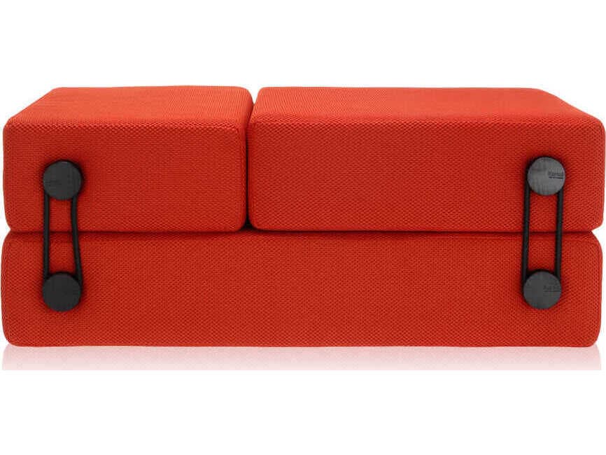 Kartell Trix Orange Red Upholstered Chaise
