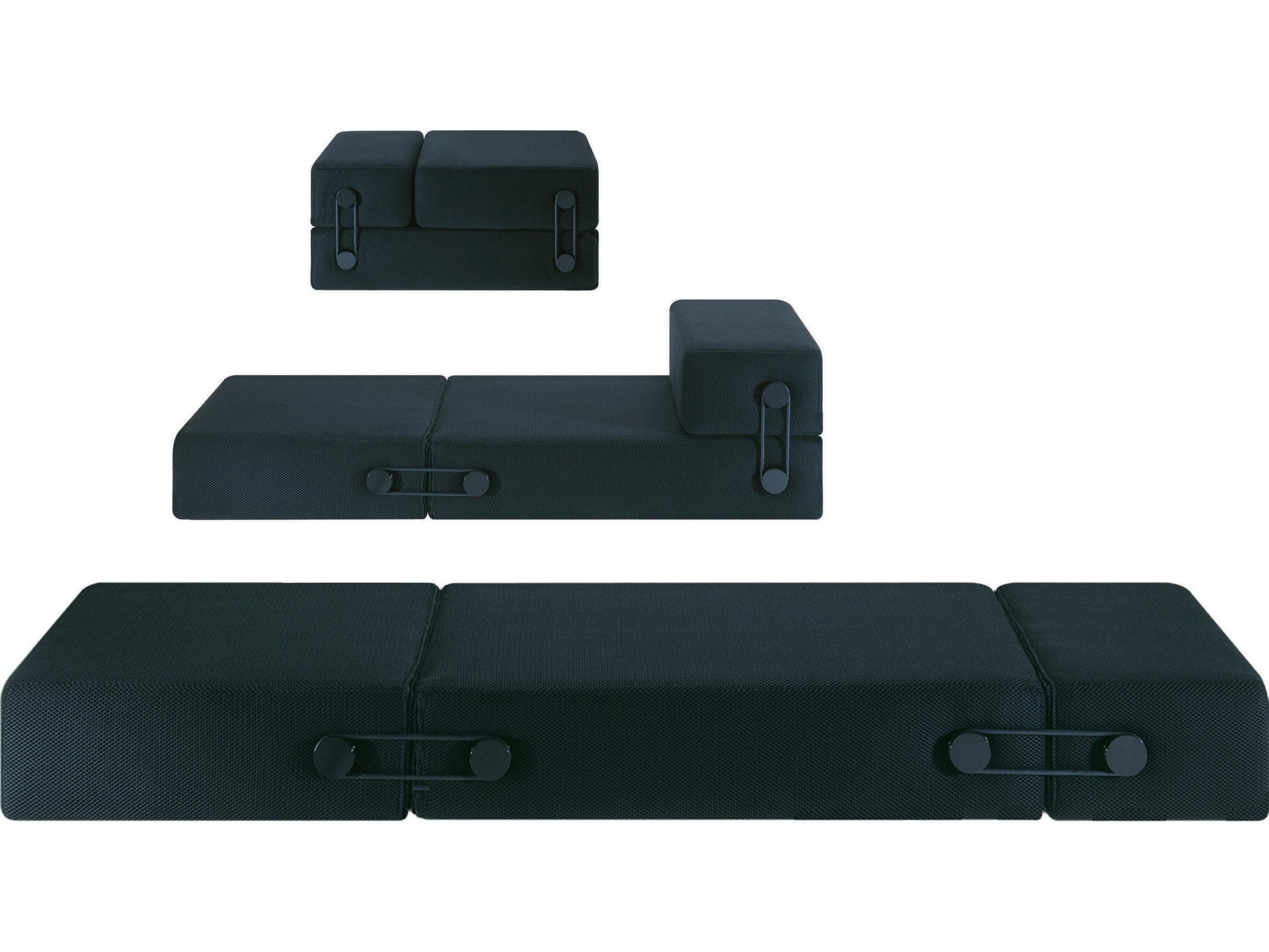 Kartell Trix Black Upholstered Chaise