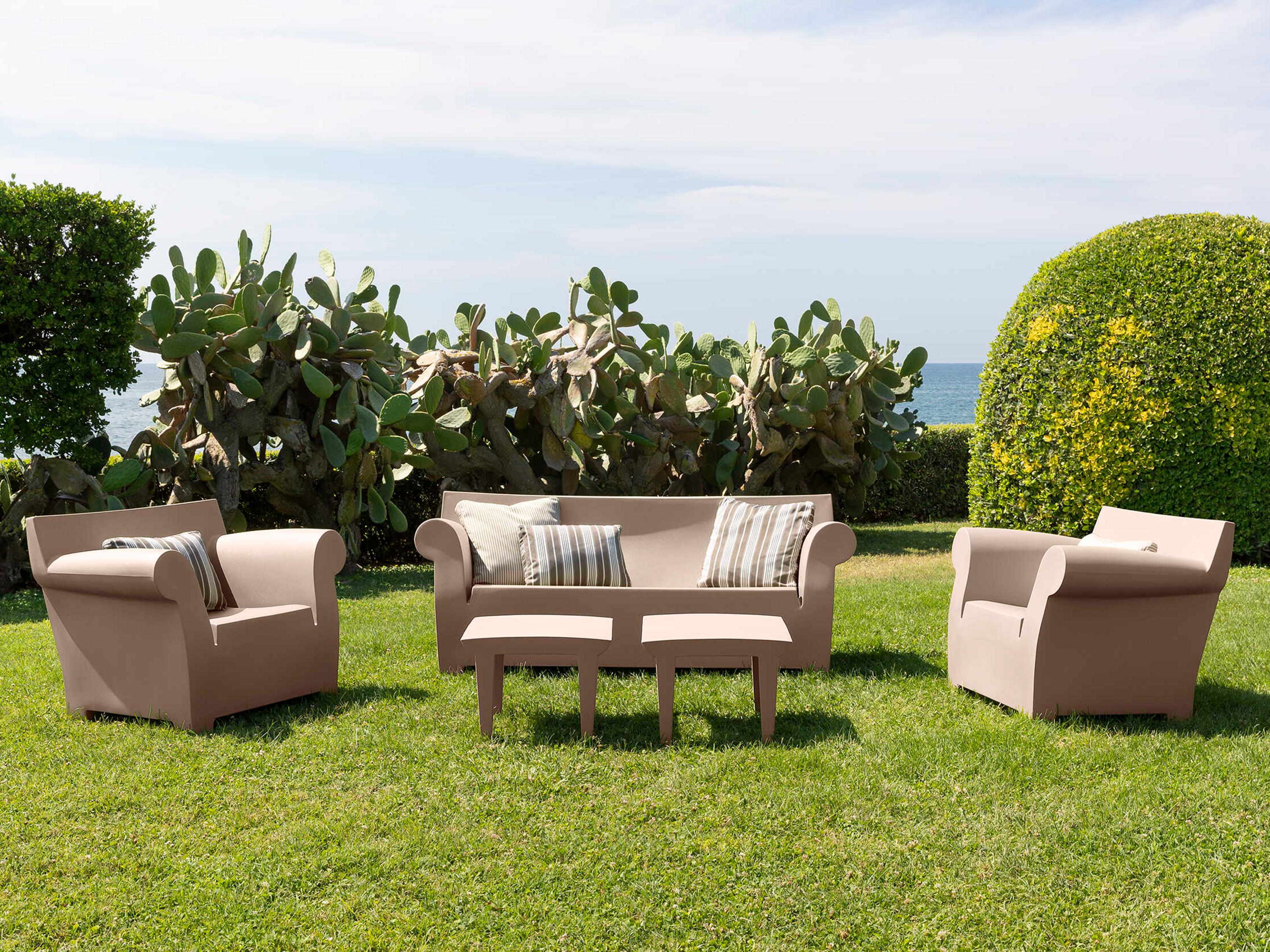 Kartell Bubble Club Powder Pink Loveseat