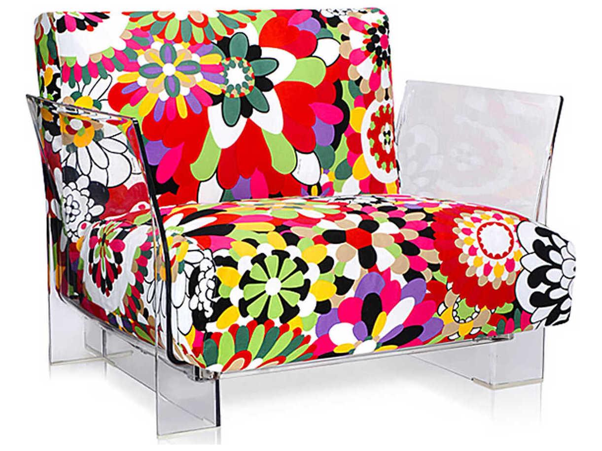 Kartell Pop Missoni Purple Fabric Accent Chair