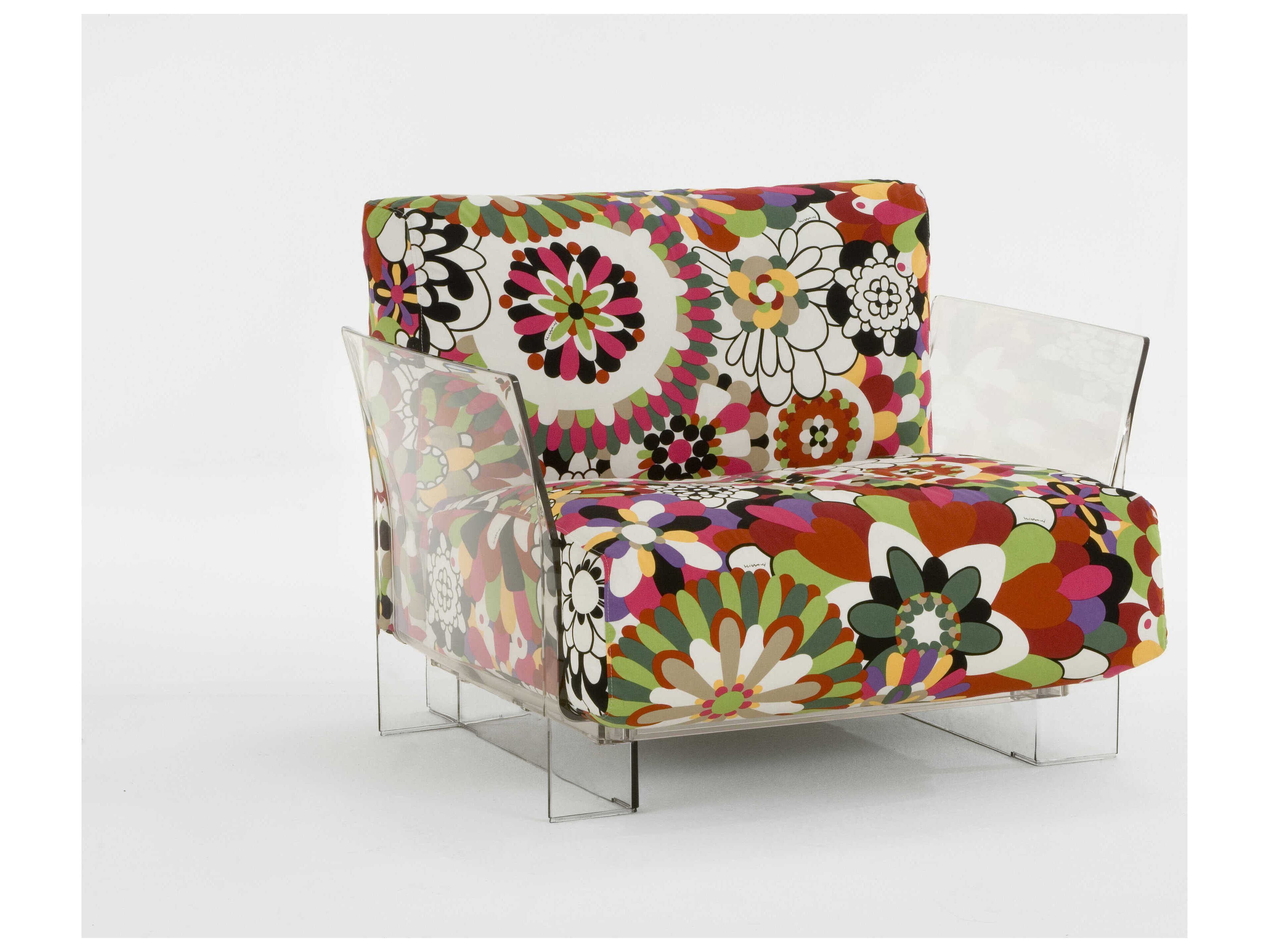 Kartell Pop Missoni Purple Fabric Accent Chair