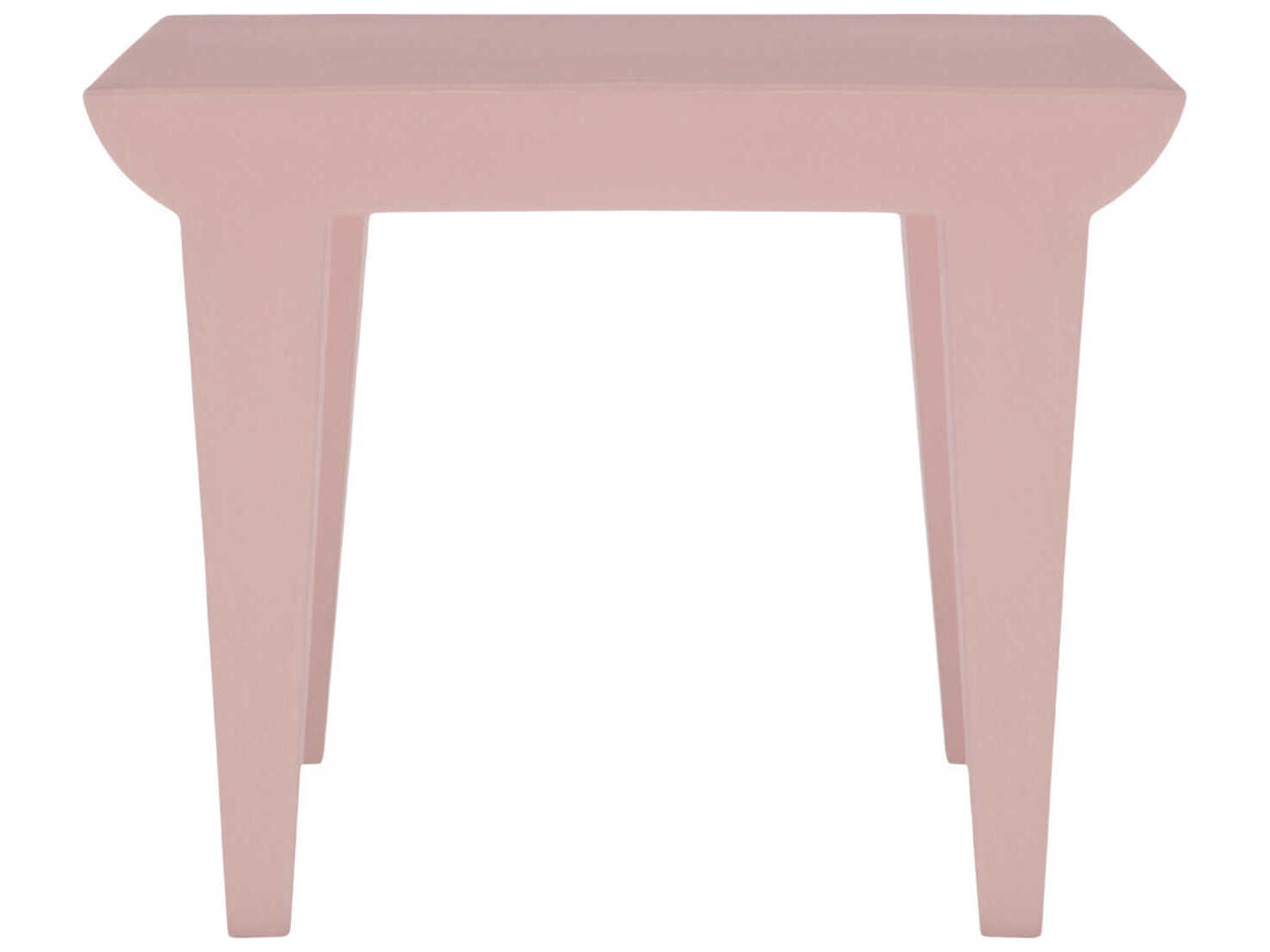 Kartell Bubble Club Square Plastic Powder End Table