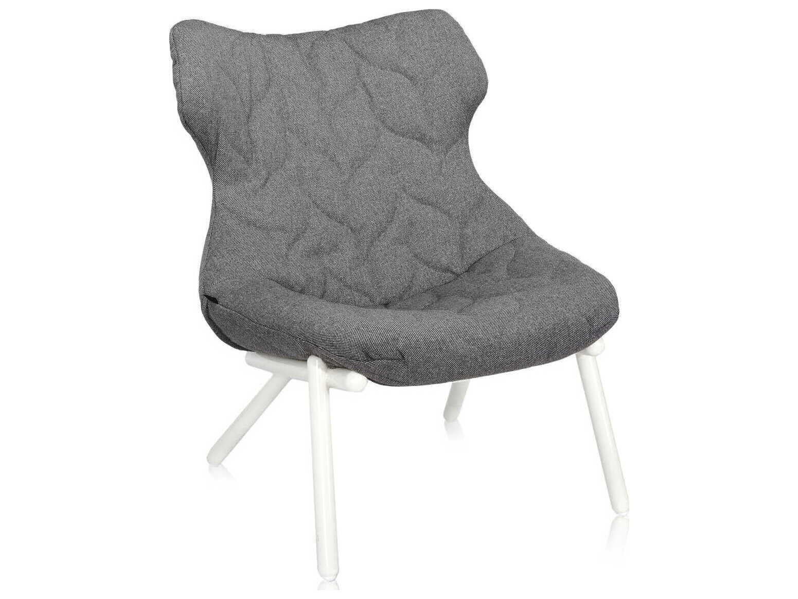 Kartell Foliage Gray Fabric Accent Chair