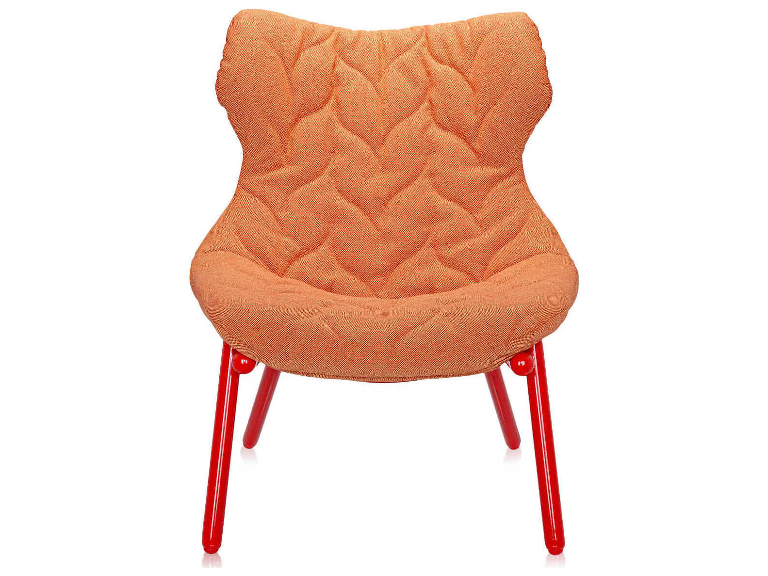 Kartell Foliage Orange Fabric Accent Chair