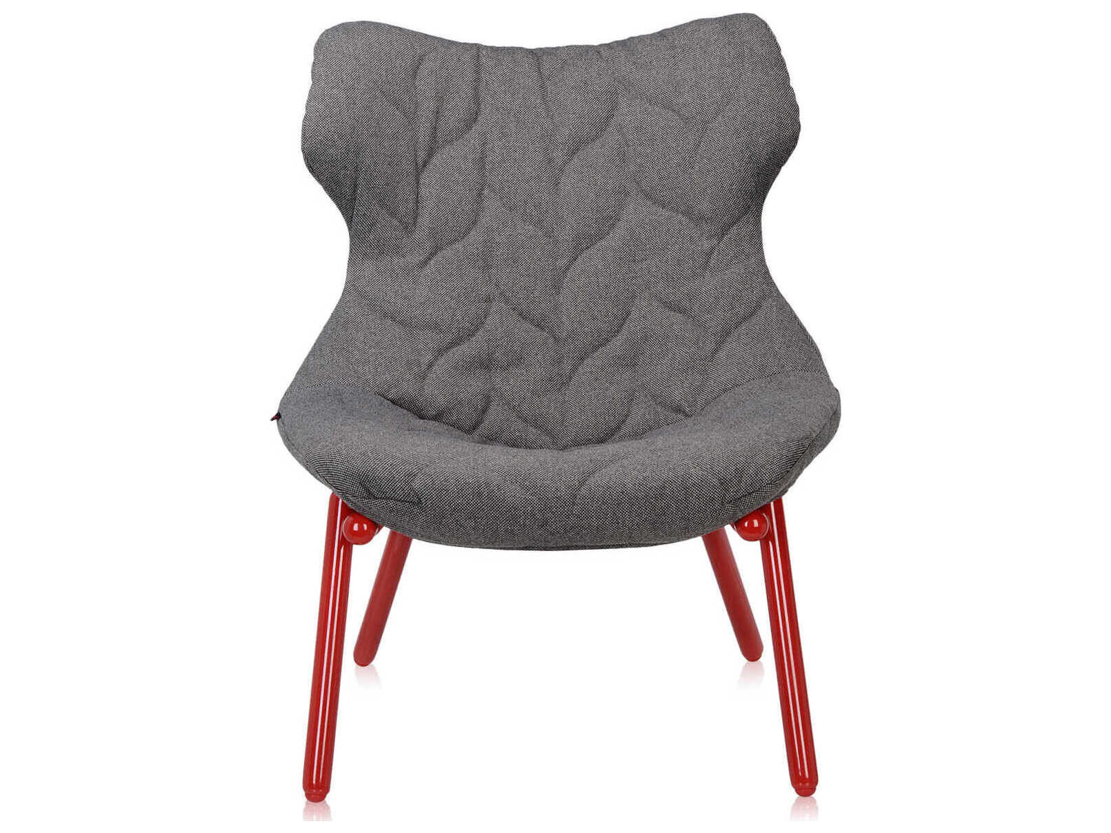 Kartell Foliage Gray Fabric Accent Chair
