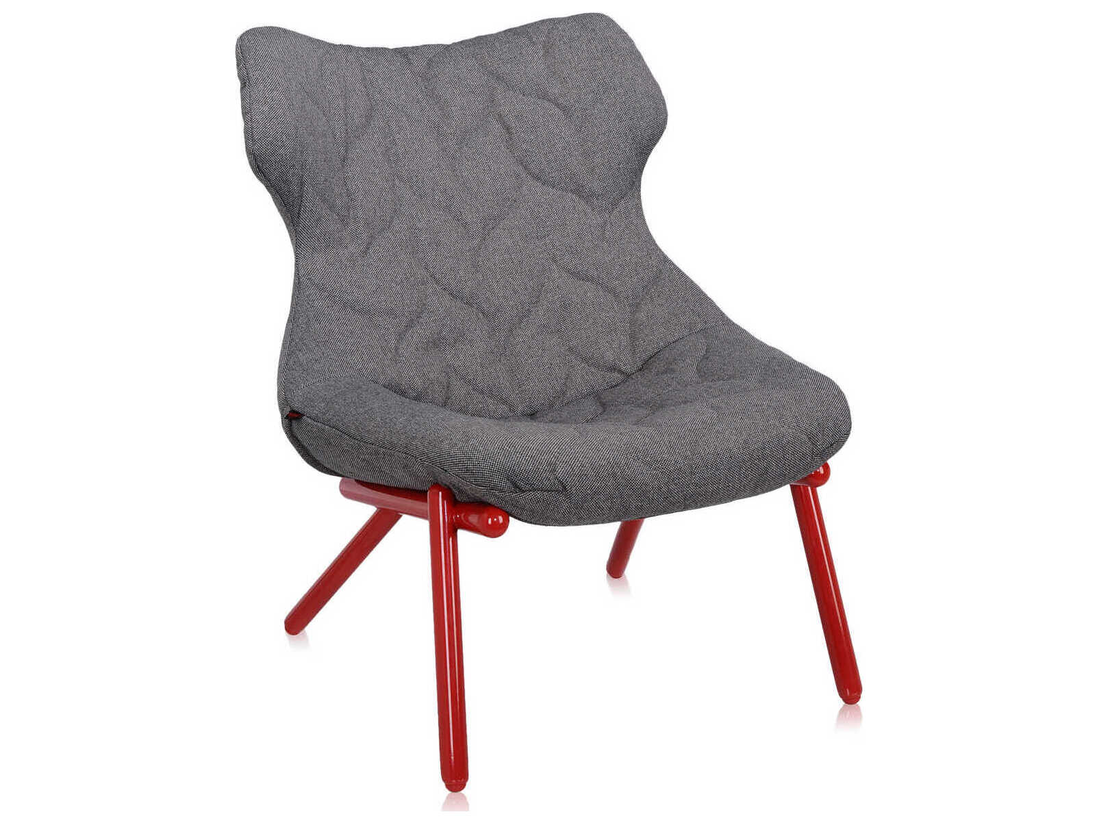 Kartell Foliage Gray Fabric Accent Chair