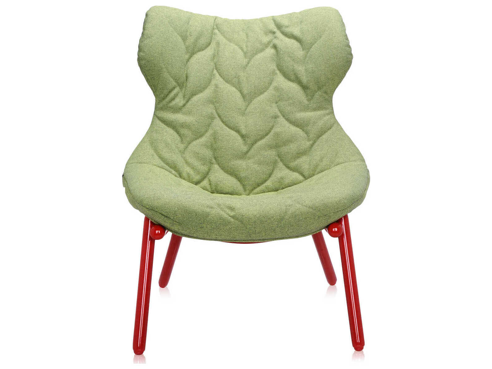 Kartell Foliage Green Fabric Accent Chair